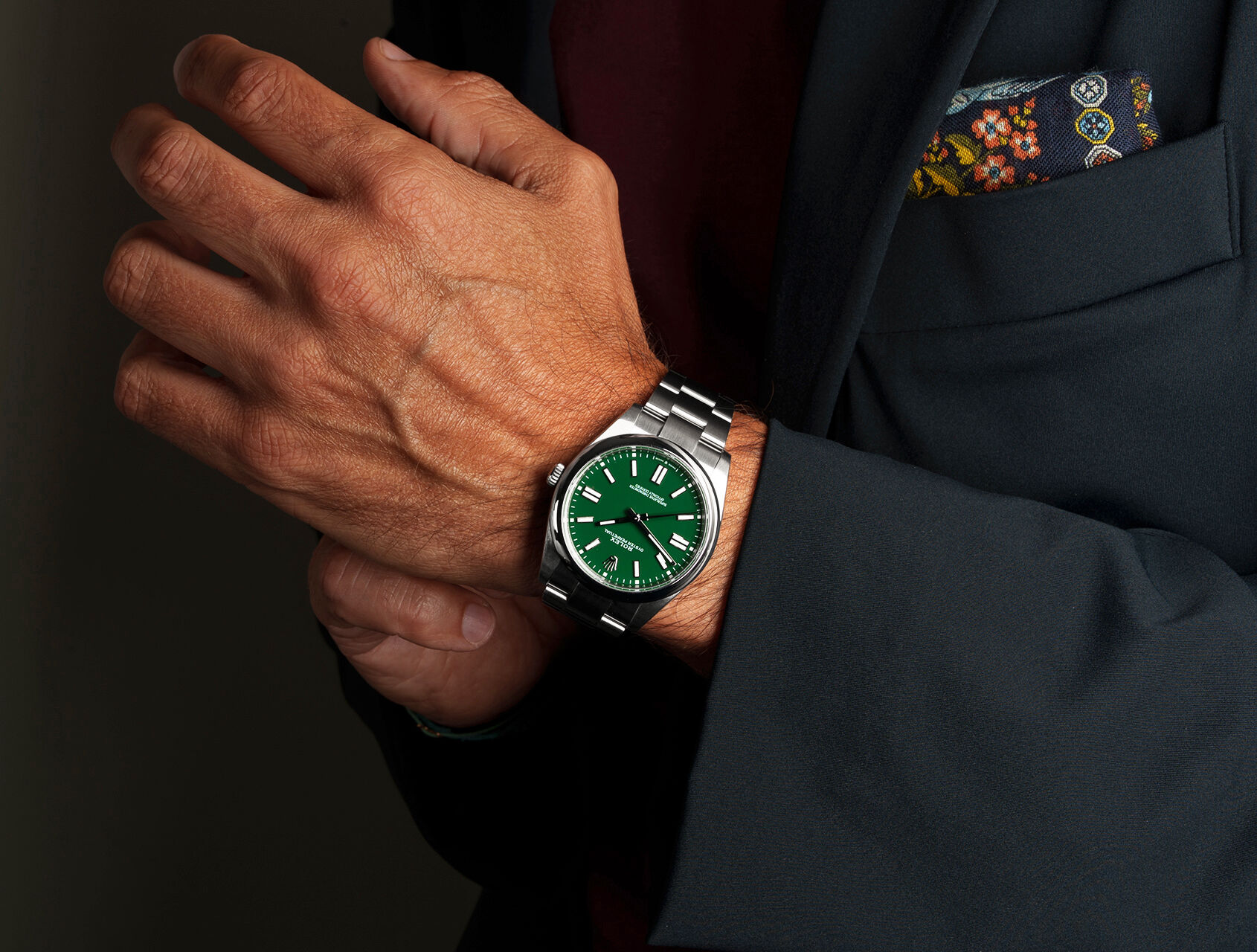 ref 124300 | 124300 - Green Lacquer | Rolex Oyster Perpetual
