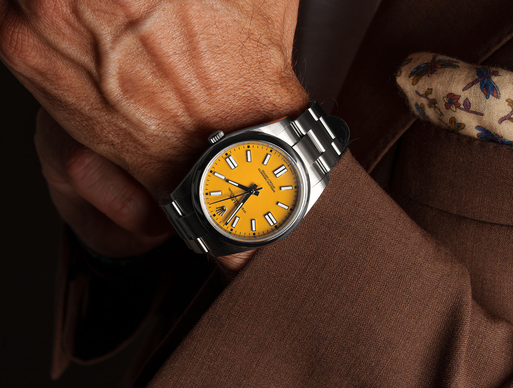 ref 124300 | 124300 - Yellow Lacquer | Rolex Oyster Perpetual