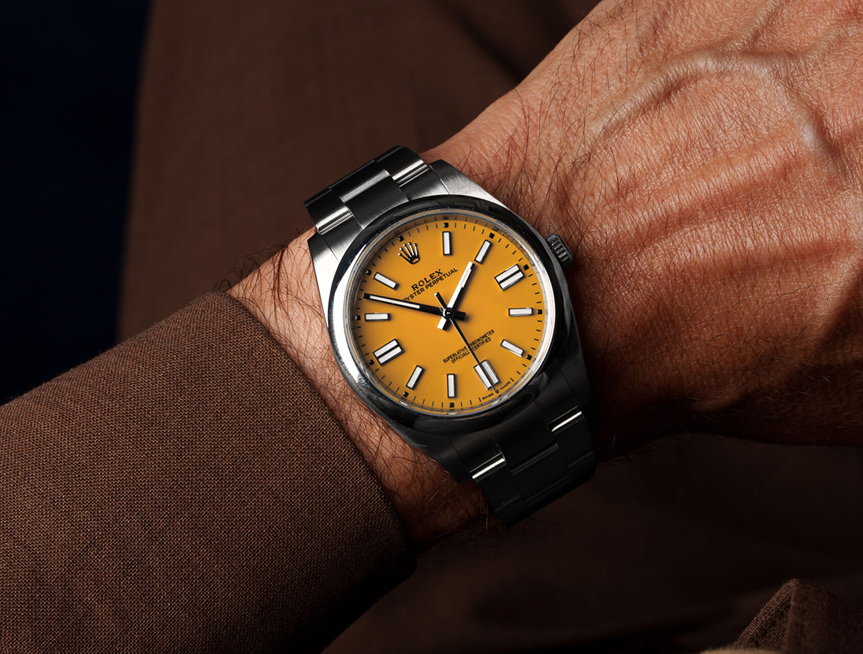 ref 124300 | 124300 - Yellow Lacquer | Rolex Oyster Perpetual