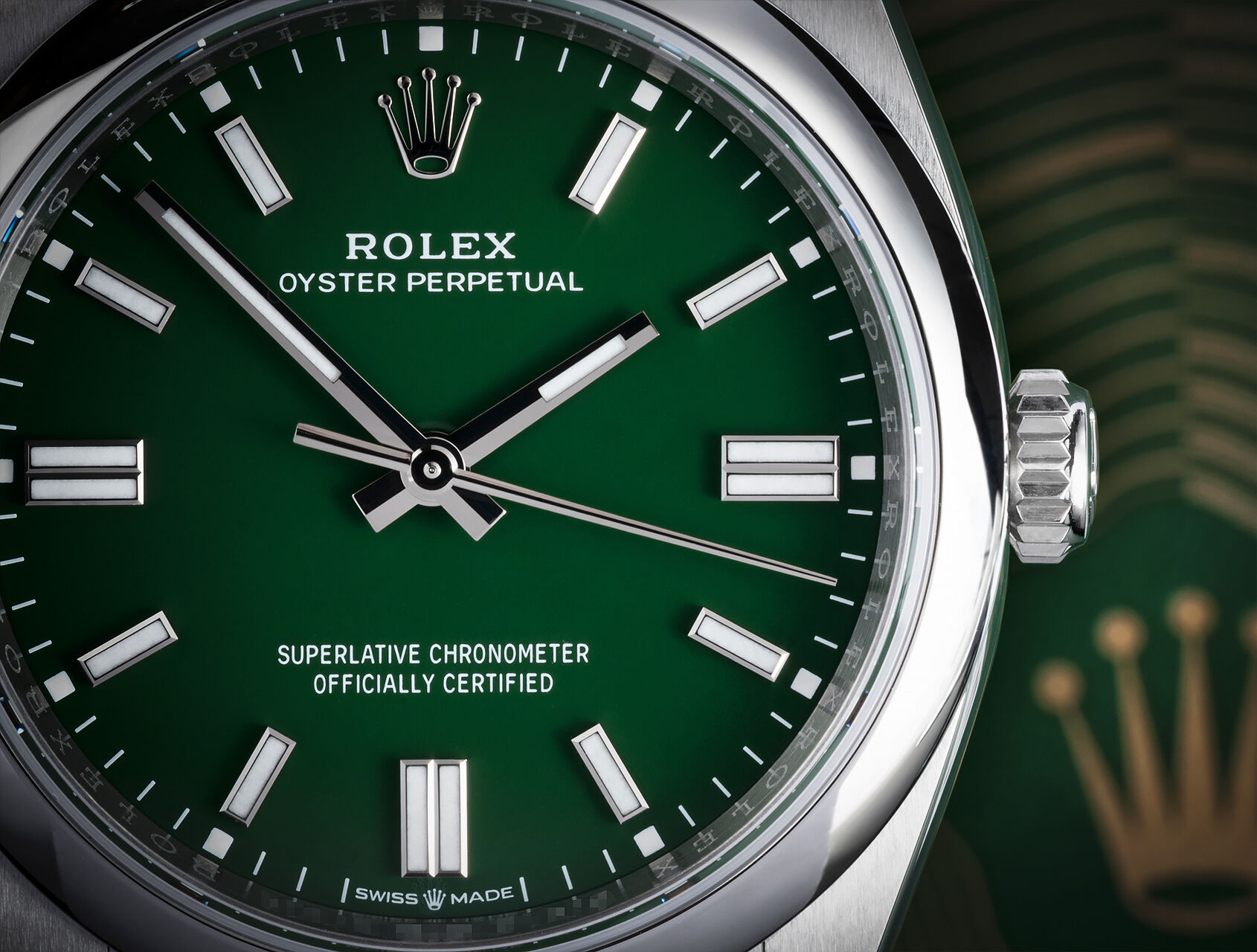 ref 126000 | 126000 - Green Lacquer | Rolex Oyster Perpetual