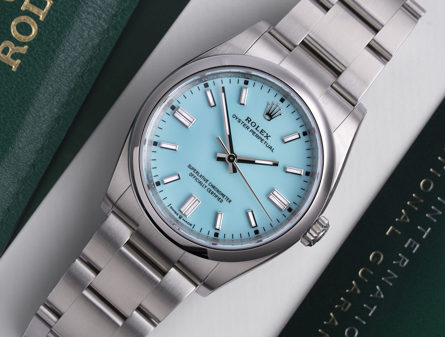ref 126000 | 126000 - Tiffany Blue | Rolex Oyster Perpetual
