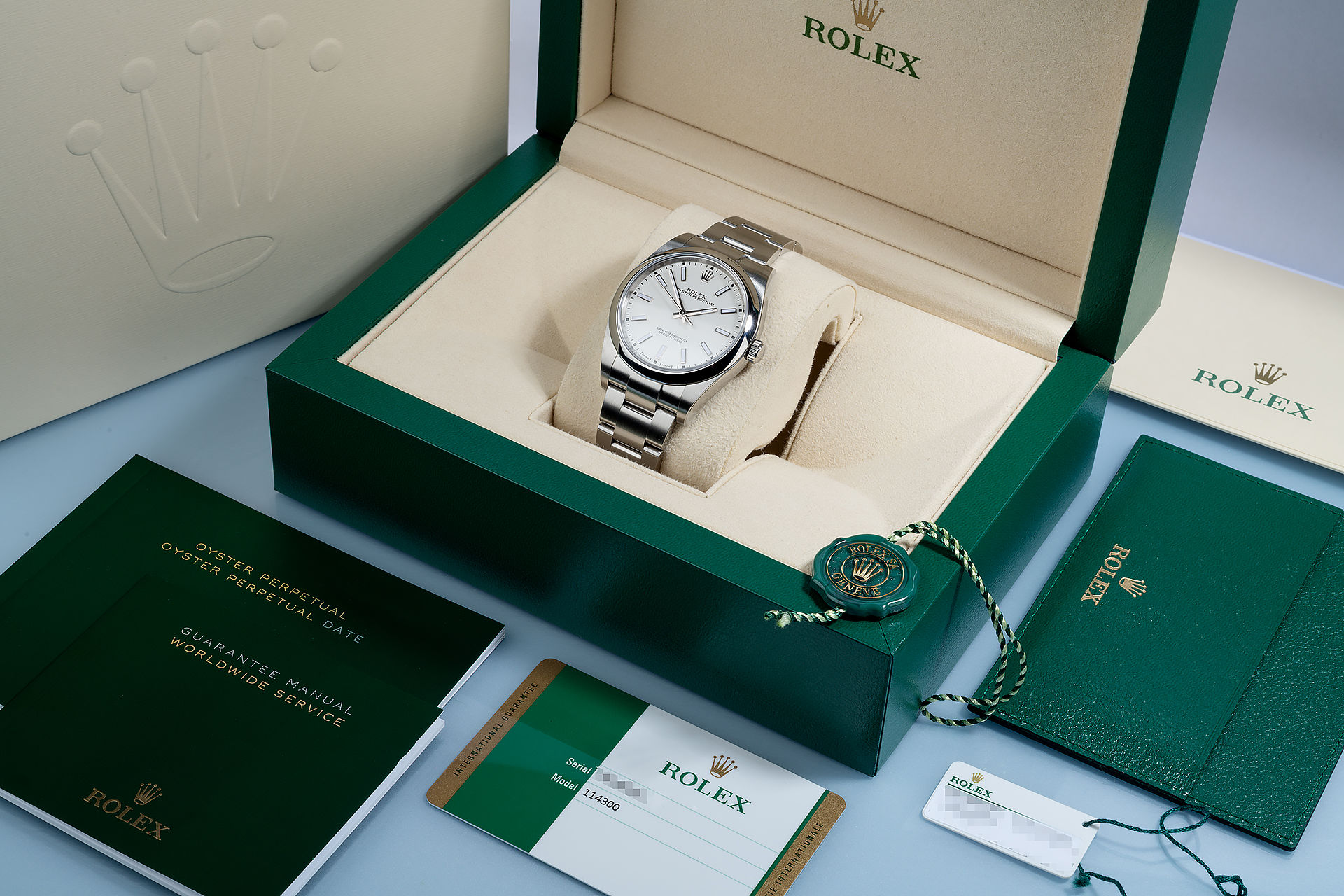 ref 114300 | 5 Year Warranty 'Full Set' | Rolex Oyster Perpetual