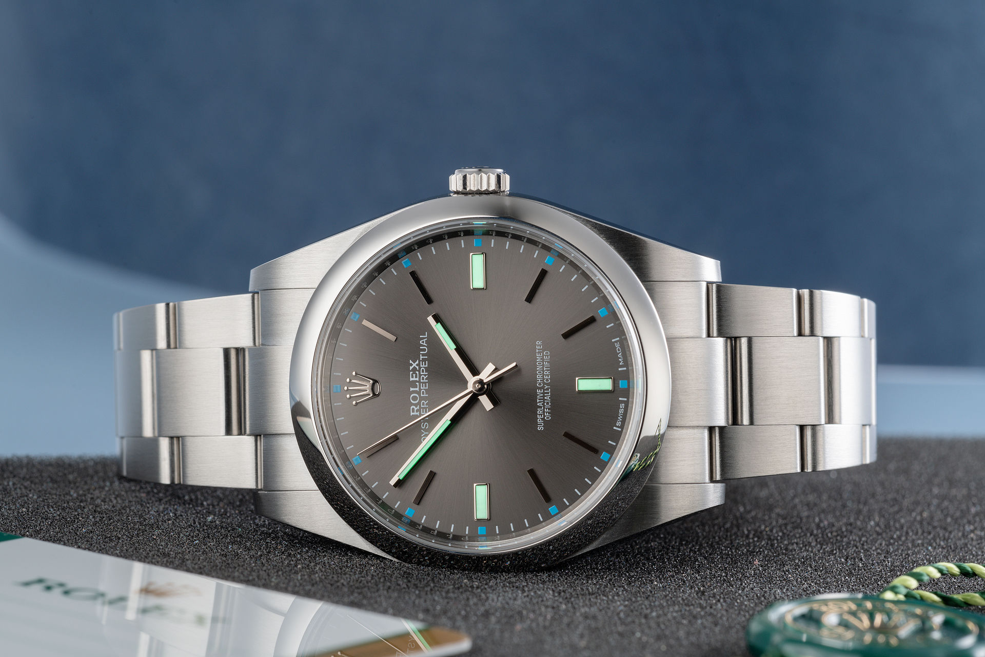 ref 114300 | Box & Certificate | Rolex Oyster Perpetual