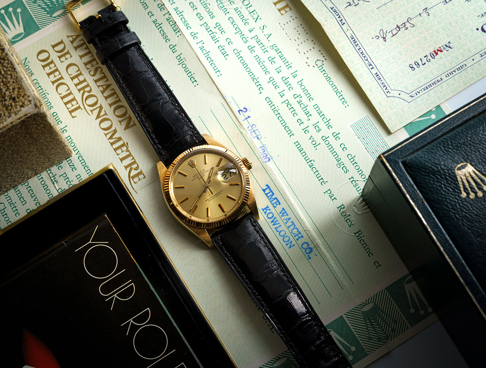 ref 1503 | 1503 - 18ct Yellow Gold | Rolex Oyster Perpetual Date