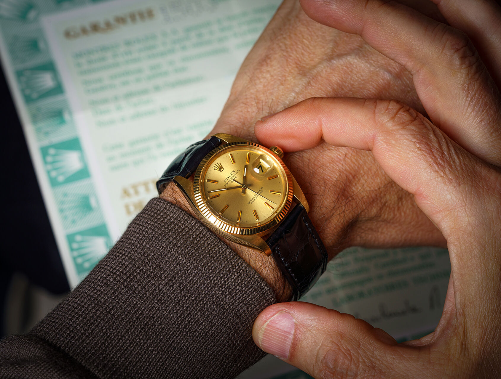 ref 1503 | 1503 - 18ct Yellow Gold | Rolex Oyster Perpetual Date