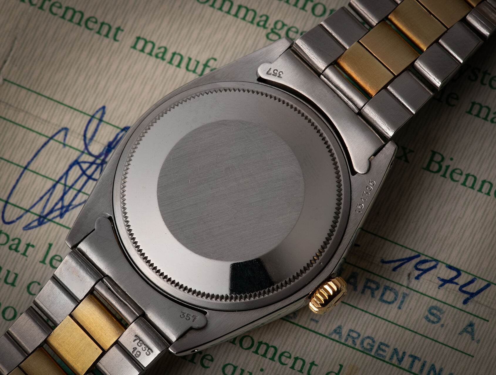 ref 1505 | 1505 - Box & Papers | Rolex Oyster Perpetual Date