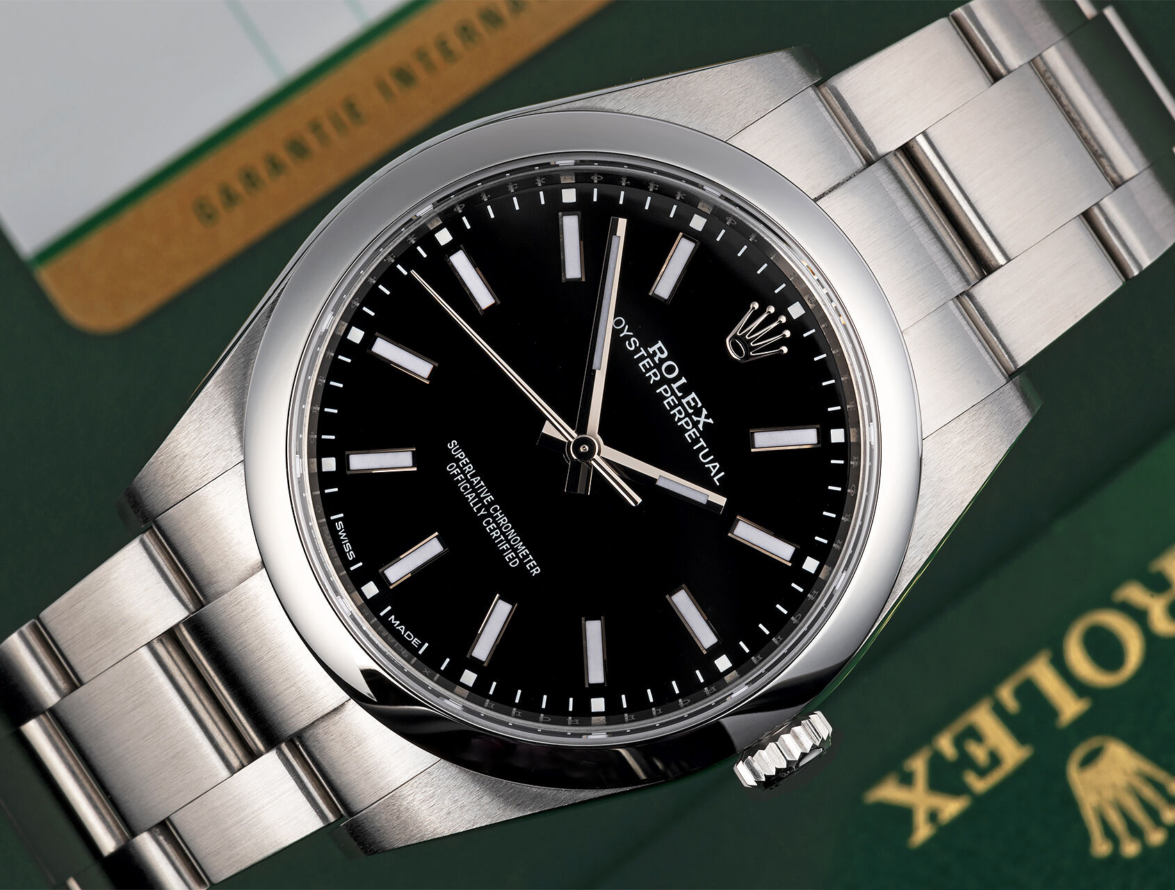 ref 114300 | 114300 - Box & Certificate | Rolex Oyster Perpetual