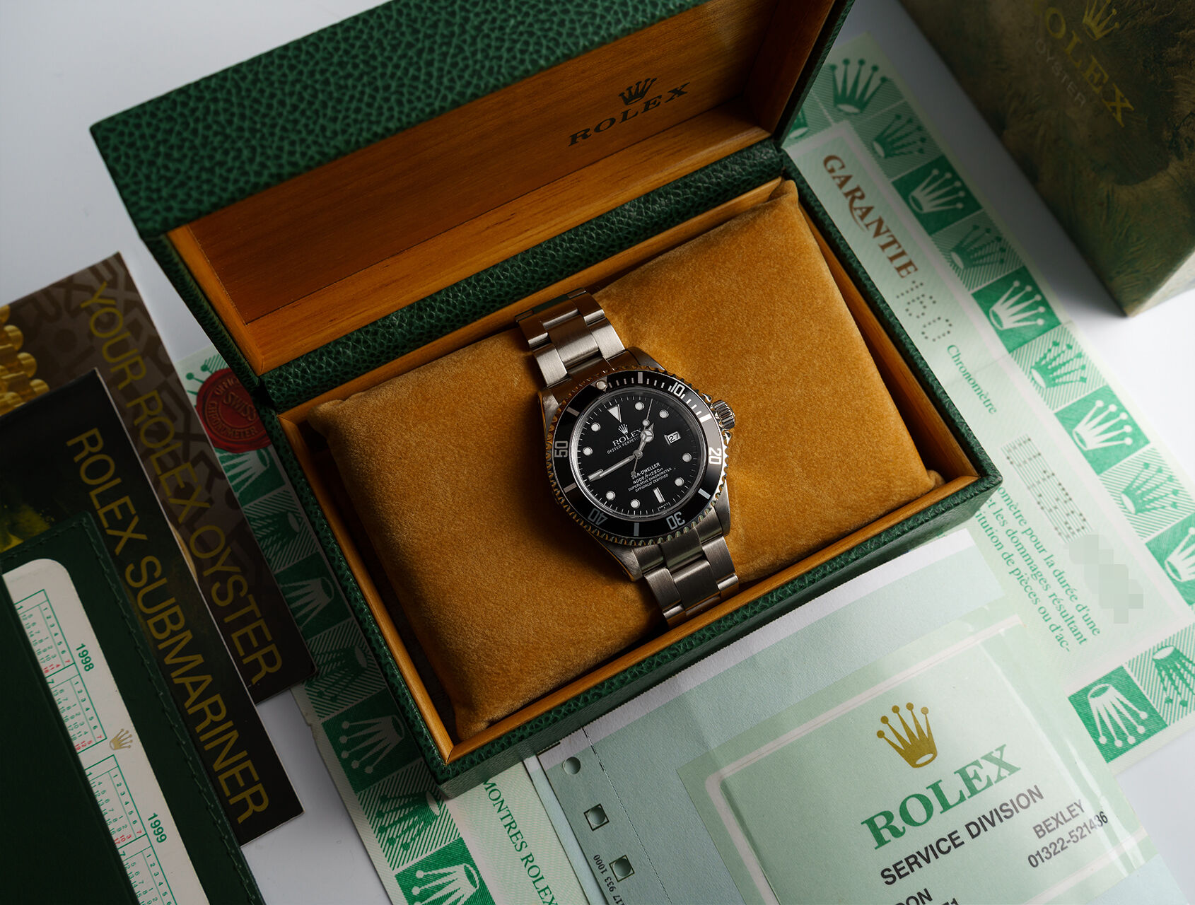 ref 16600 | 16600 - Box & Certificate | Rolex Sea-Dweller