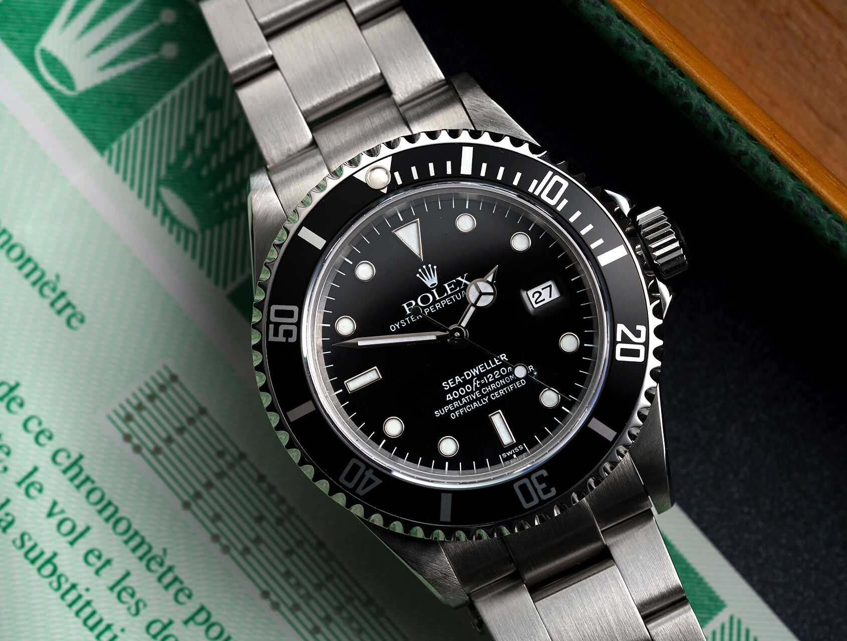 ref 16600 | 16600 - Box & Certificate | Rolex Sea-Dweller