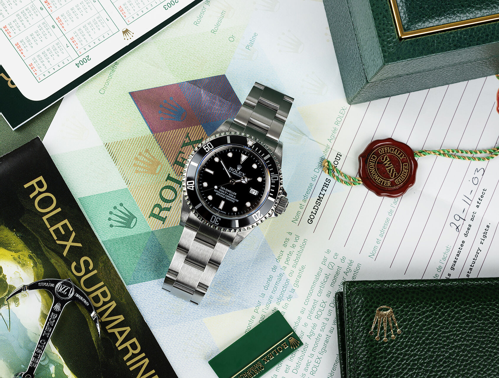 ref 16600 | 16600 - Box & Certificate | Rolex Sea-Dweller