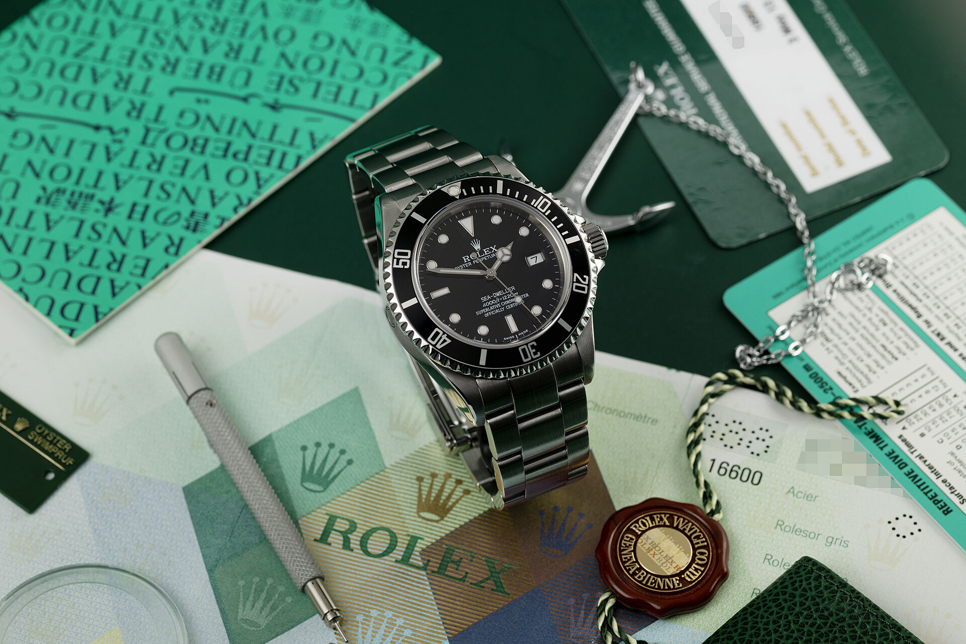 ref 16600 | Box & Certificate | Rolex Sea-Dweller
