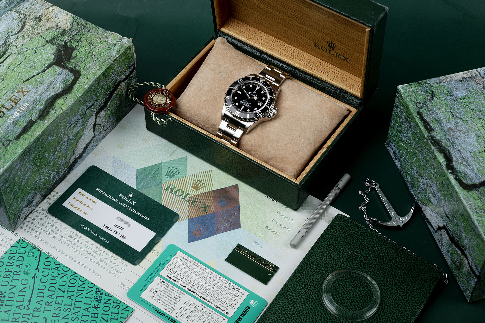 ref 16600 | Box & Certificate | Rolex Sea-Dweller