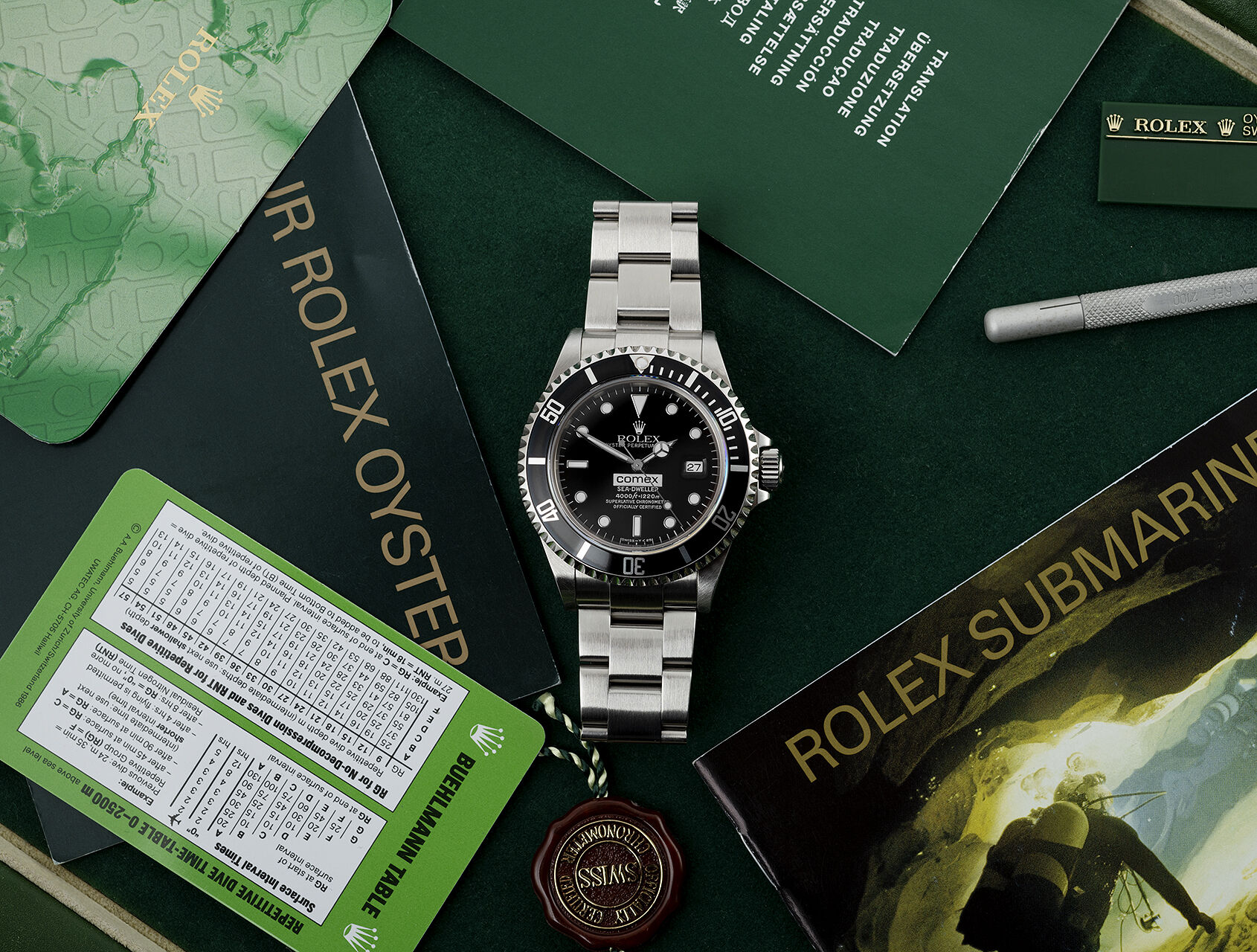 ref 16600 | 16600 - Box & Certificate | Rolex Sea-Dweller