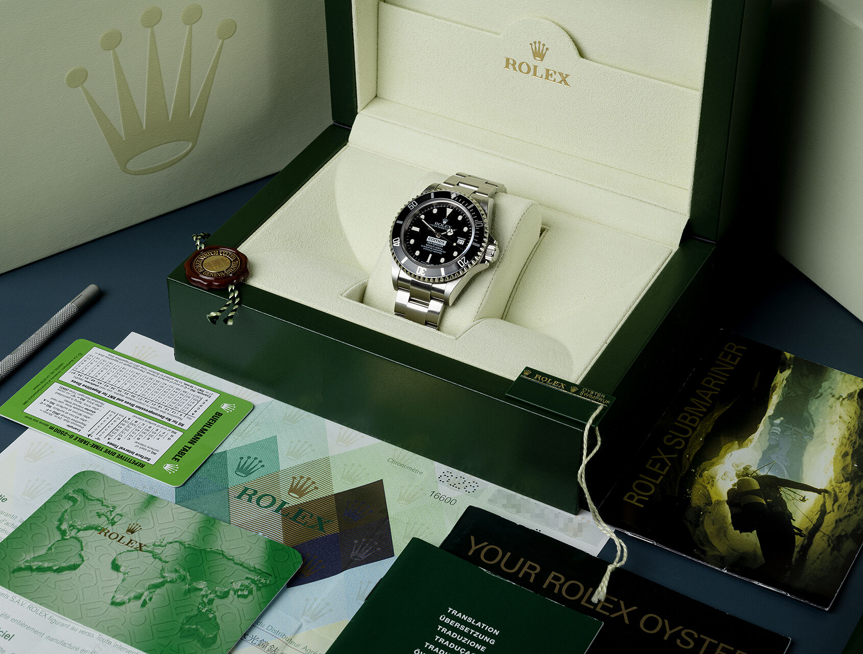 ref 16600 | 16600 - Box & Certificate | Rolex Sea-Dweller