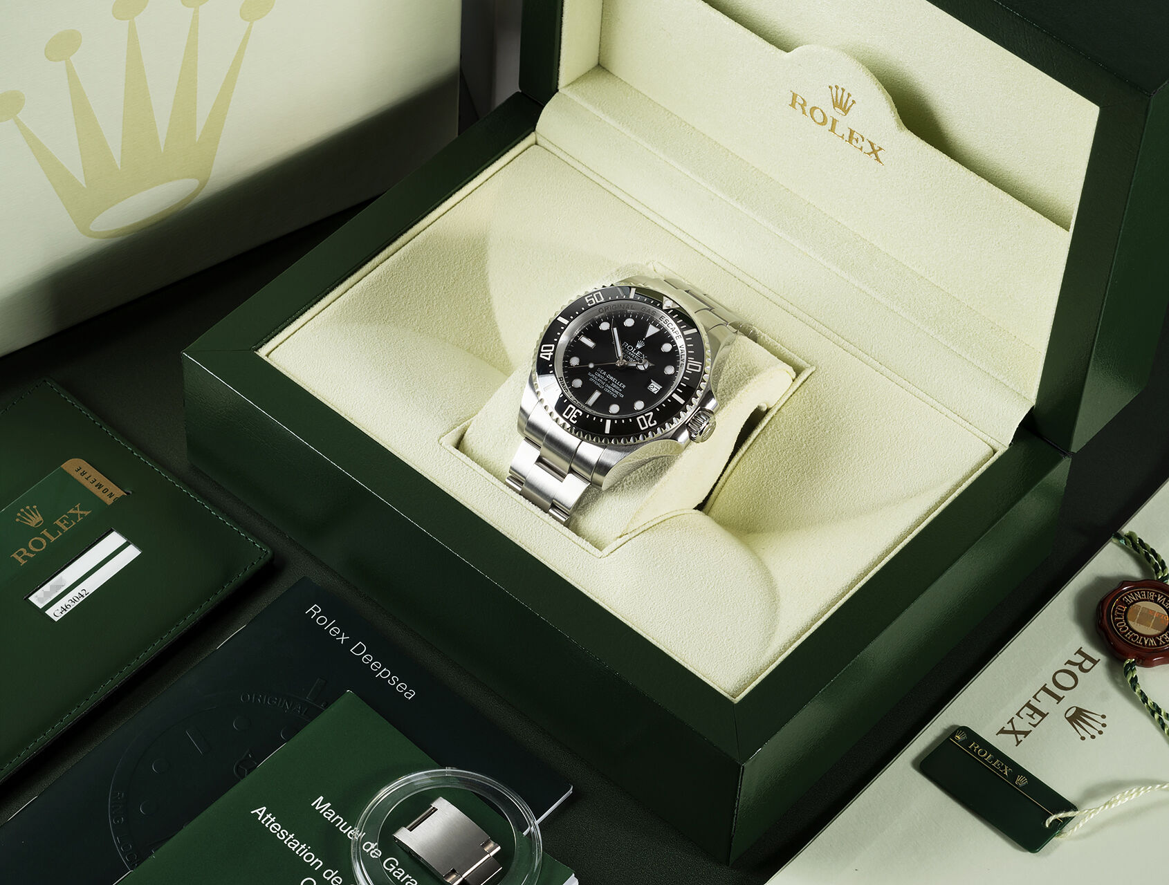 ref 116660 | 116660 - Box & Certificate | Rolex Sea-Dweller Deepsea