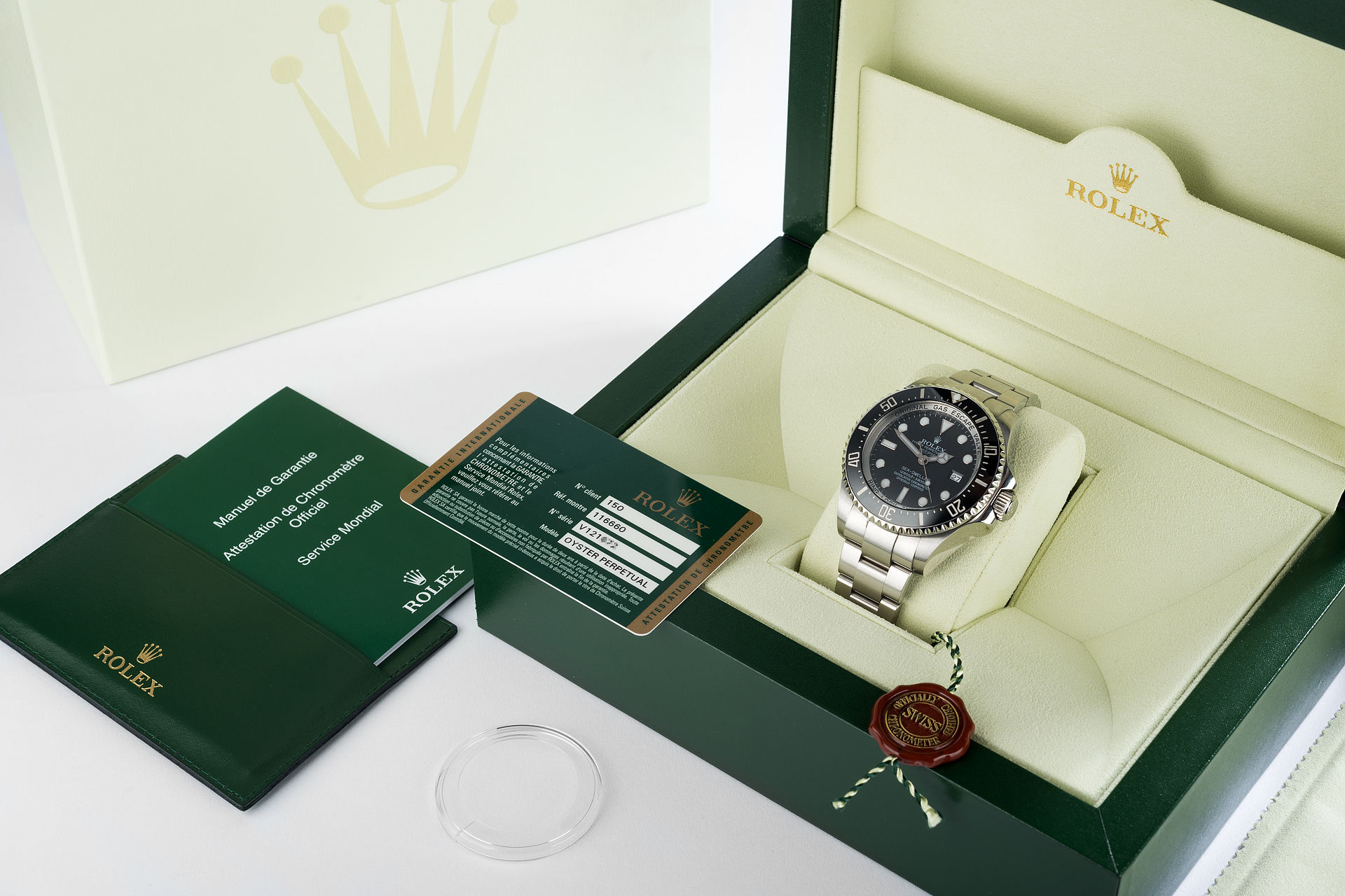 ref 116660 | 44mm Box & Papers | Rolex Sea-Dweller Deepsea