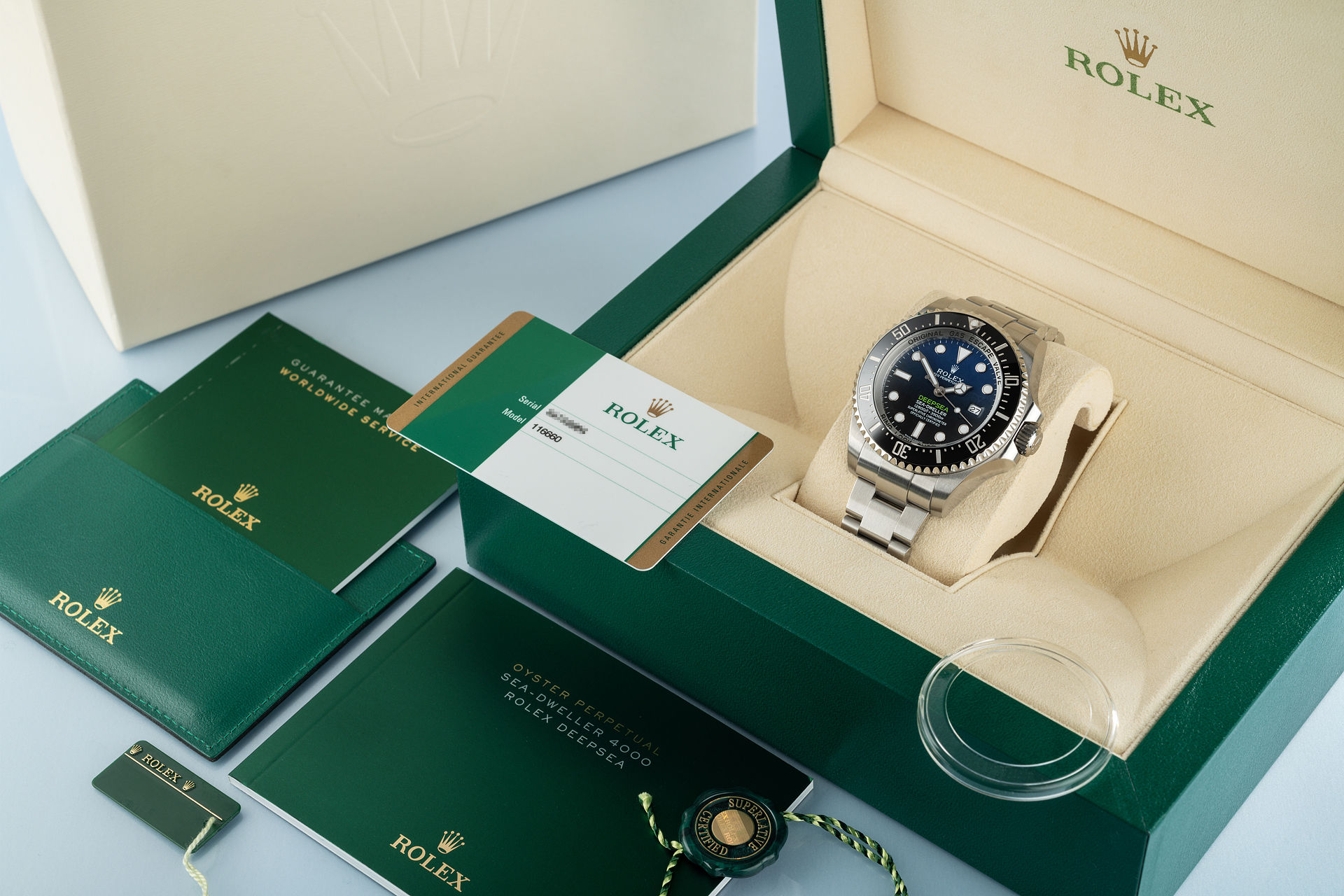 D-Blue "5 Year Warranty" | ref 116660 | Rolex Sea-Dweller Deepsea