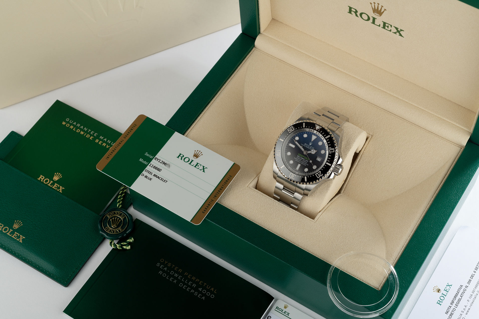 D-Blue James Cameron | ref 116660 | Rolex Sea-Dweller Deepsea