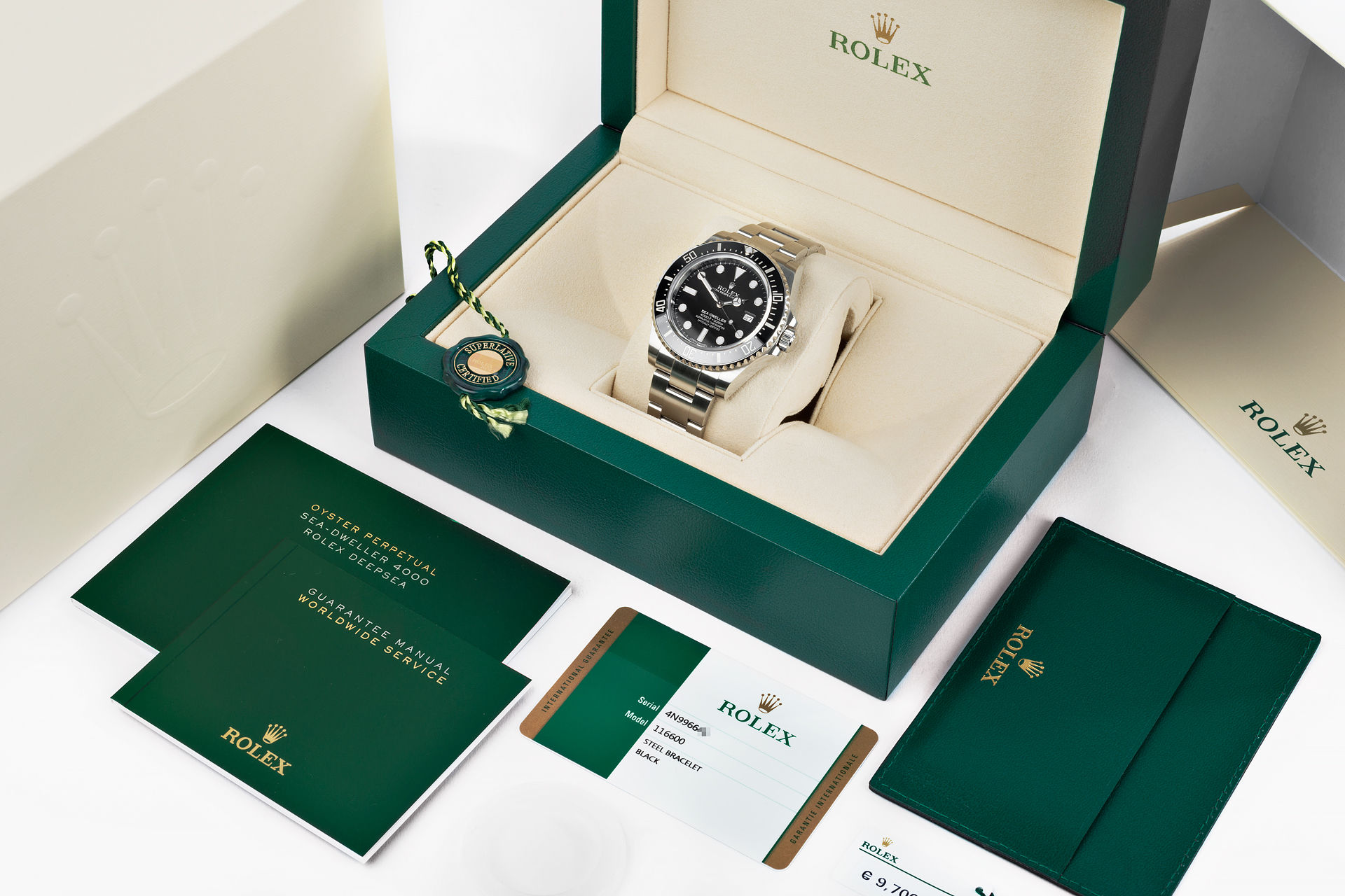 ref 116600 | 'Rolex Warranty until 2021' | Rolex Sea-Dweller 4000