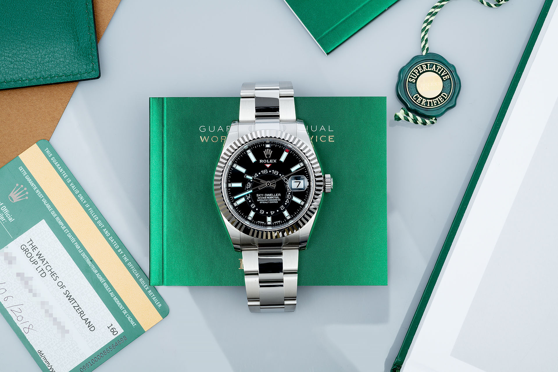 ref 326934 | New 'Fully Stickered' | Rolex Sky Dweller