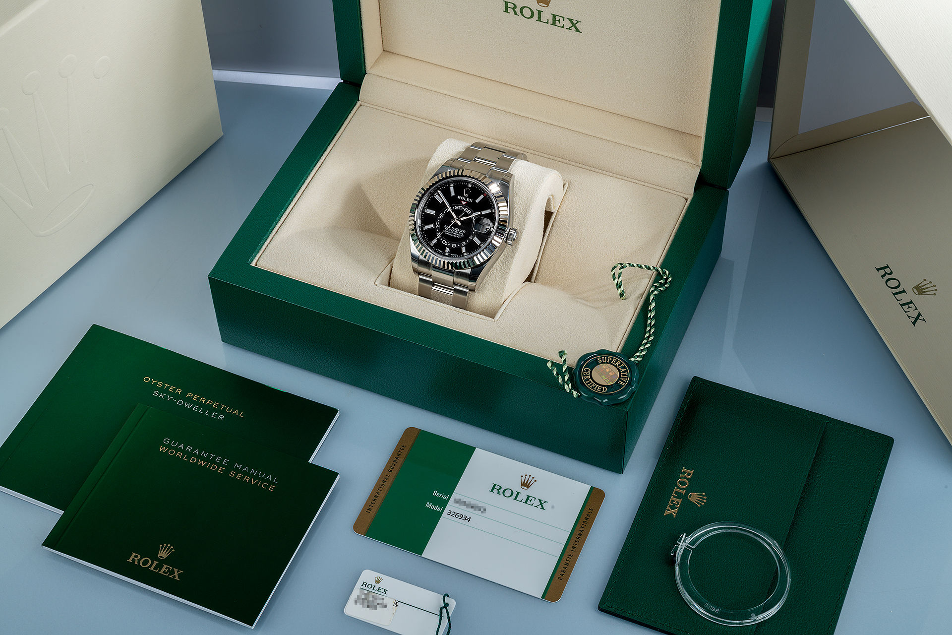 ref 326934 | New 'Fully Stickered' | Rolex Sky Dweller