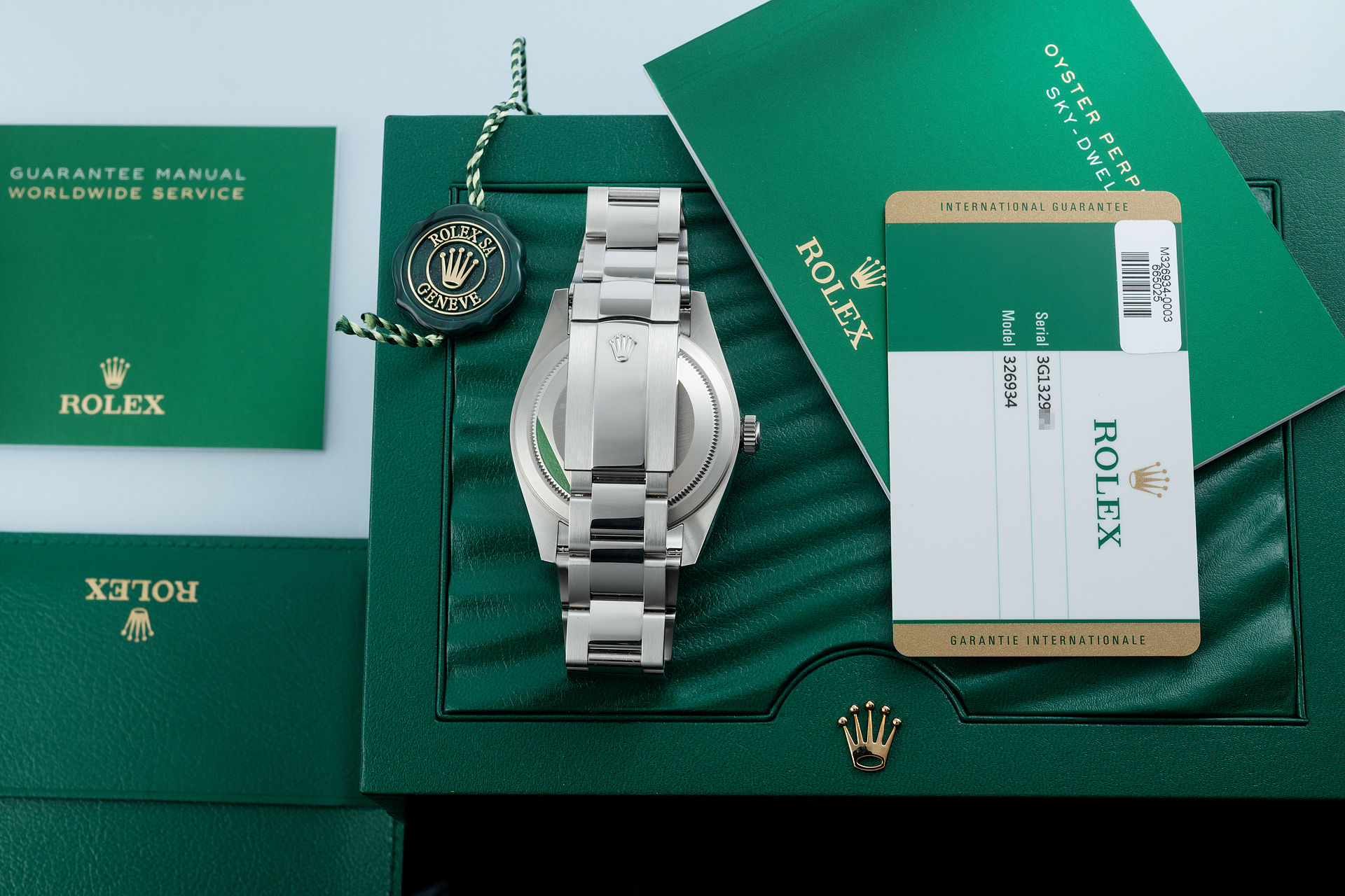 ref 326934 | Perfect 'Full Set' 5 Year Warranty | Rolex Sky Dweller