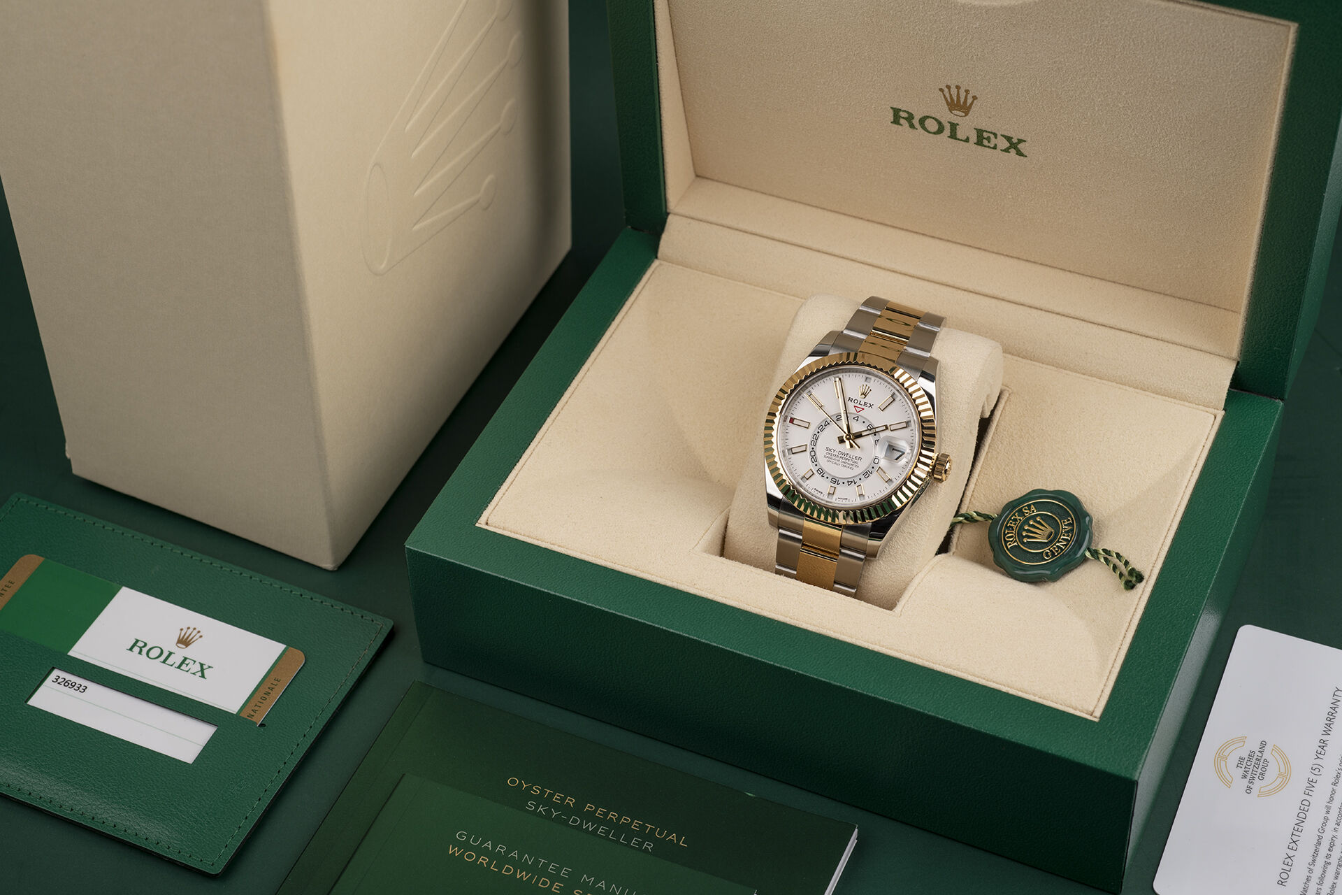 ref 326933 | Rolex Warranty to 2025 | Rolex Sky Dweller