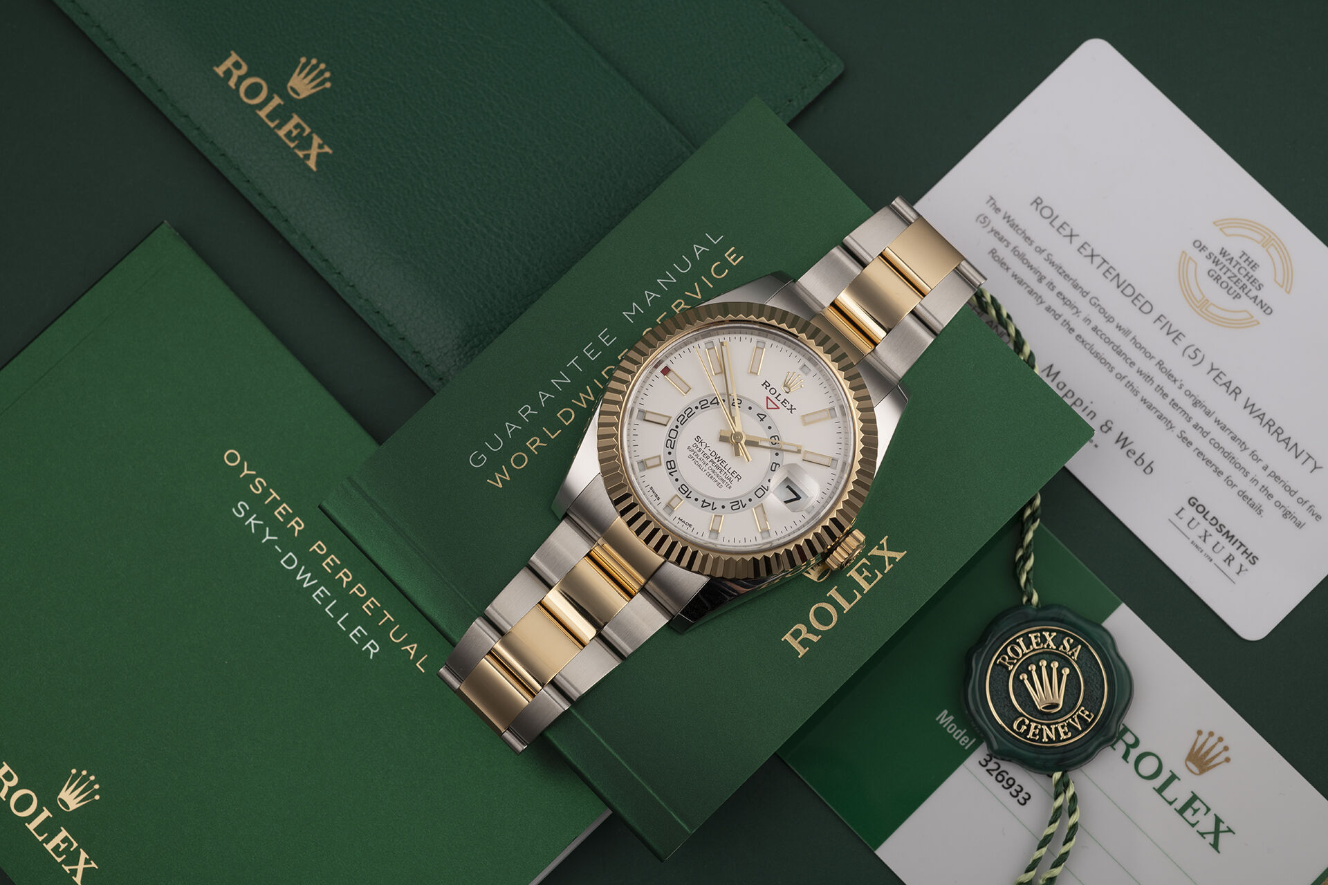 ref 326933 | Rolex Warranty to 2025 | Rolex Sky Dweller