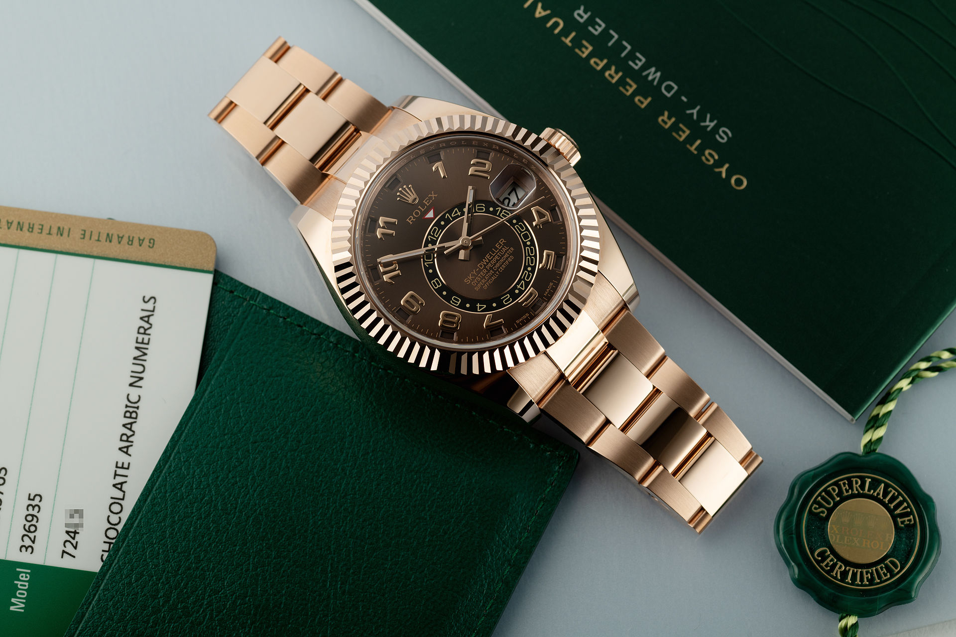 ref 326935 | Everose 5 Year Warranty | Rolex Sky-Dweller