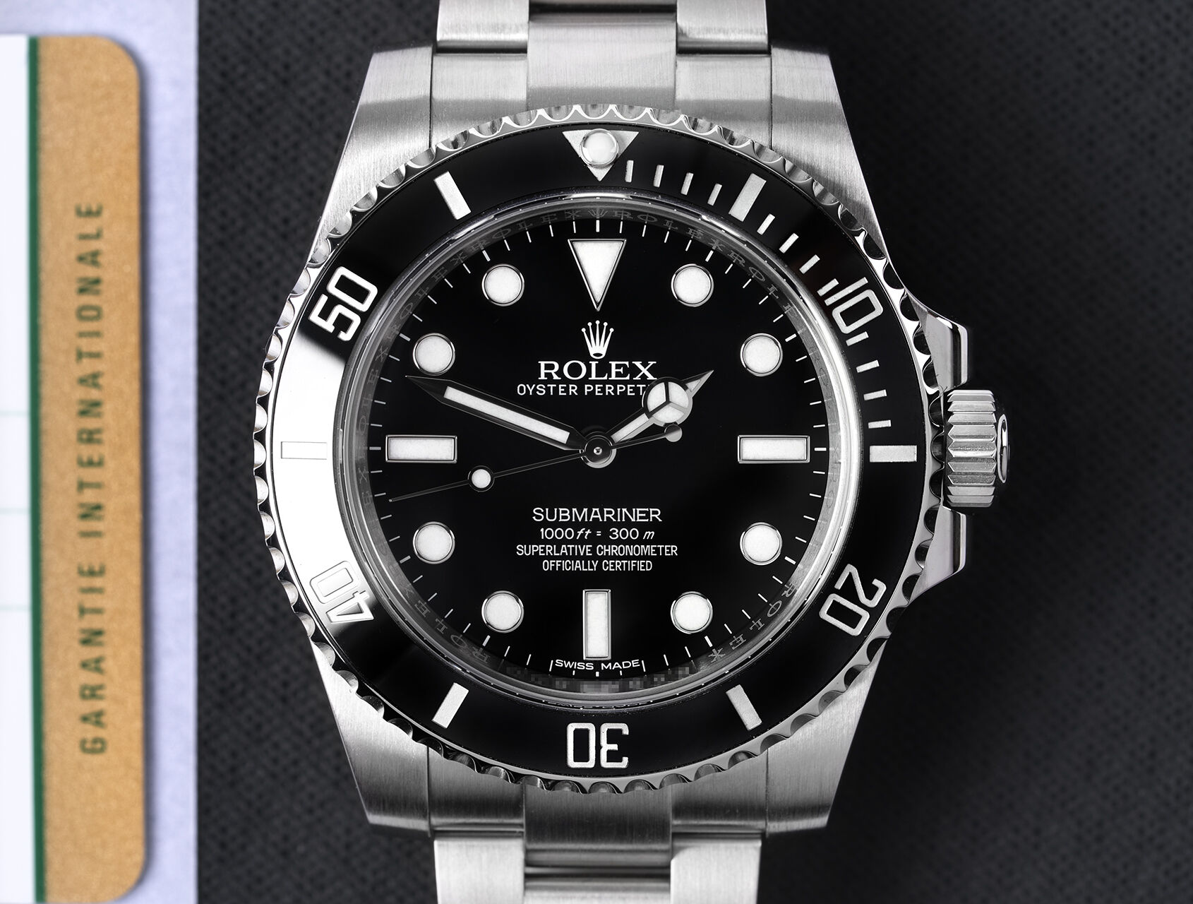 ref 114060 | 114060 - Box & Certificate | Rolex Submariner 