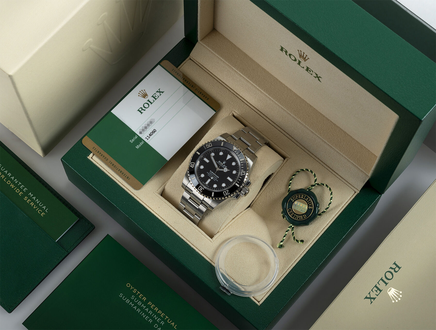 ref 114060 | 114060 - Box & Certificate | Rolex Submariner 
