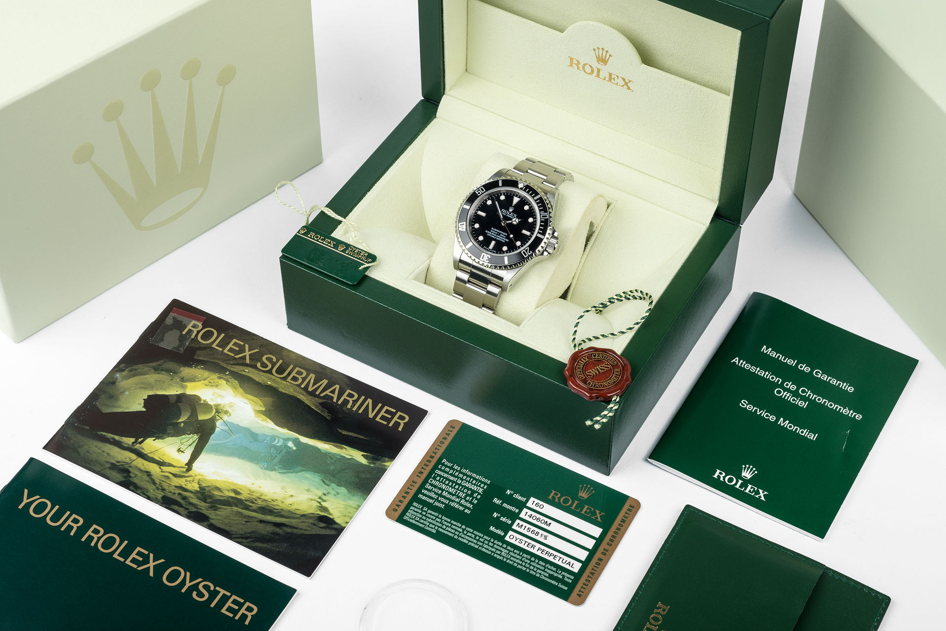 ref 14060M | '4 Line' Full Set | Rolex Submariner 