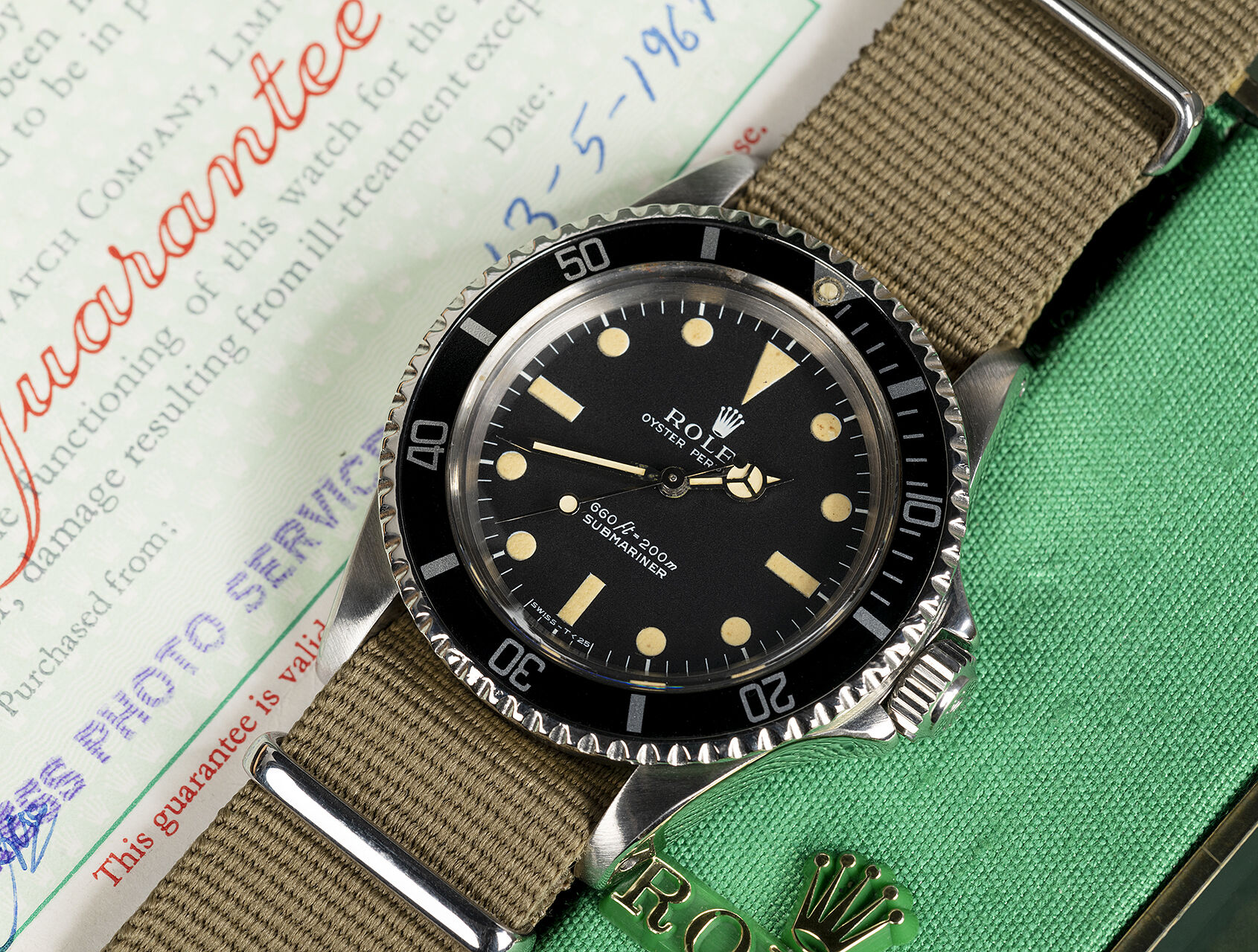 ref 5513 | 5513 - Box & Certificate | Rolex Submariner 