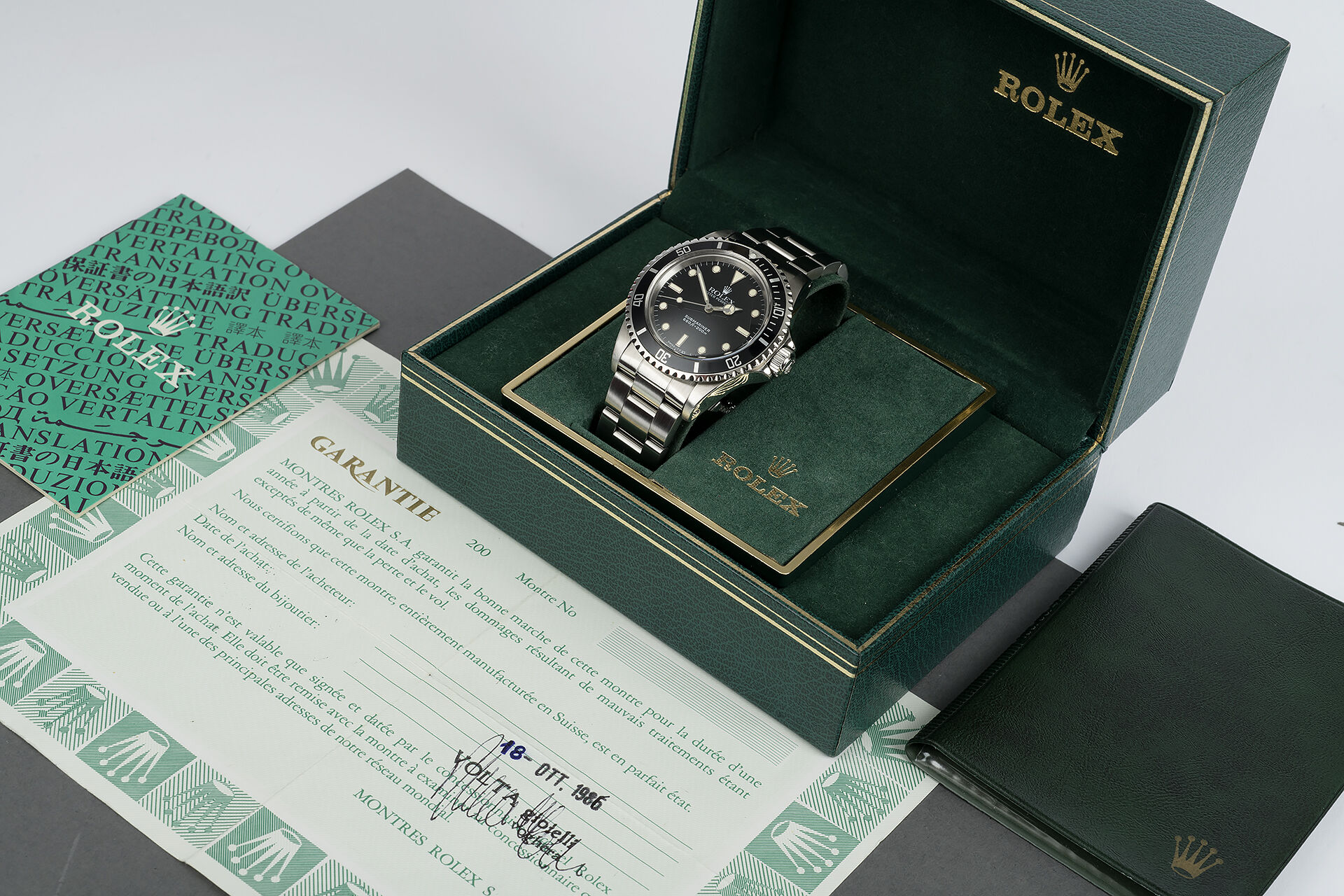 ref 5513 | Box & Certificate - Plexiglass | Rolex Submariner 