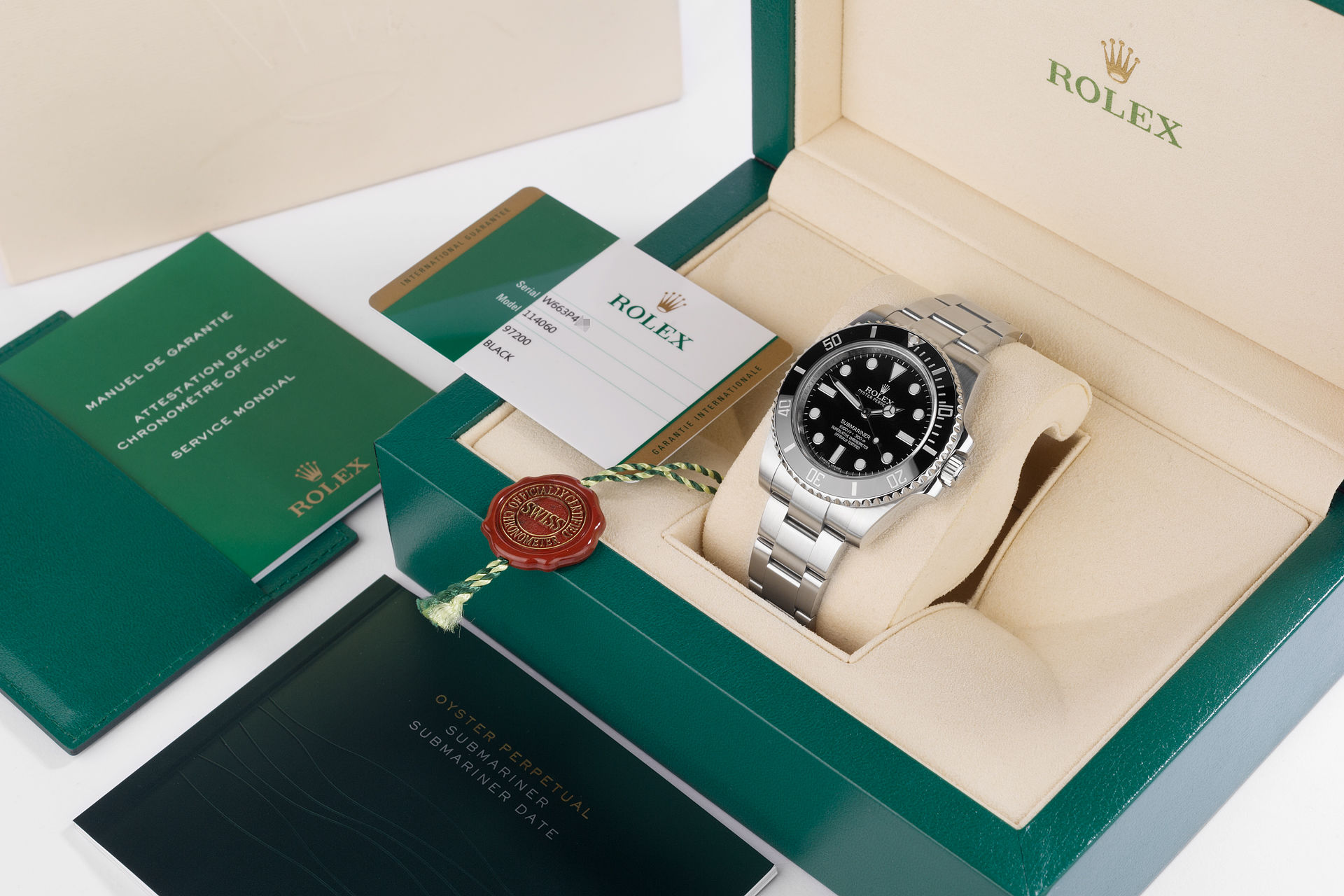 ref 114060 | 'Cerachrom' Full Set | Rolex Submariner 