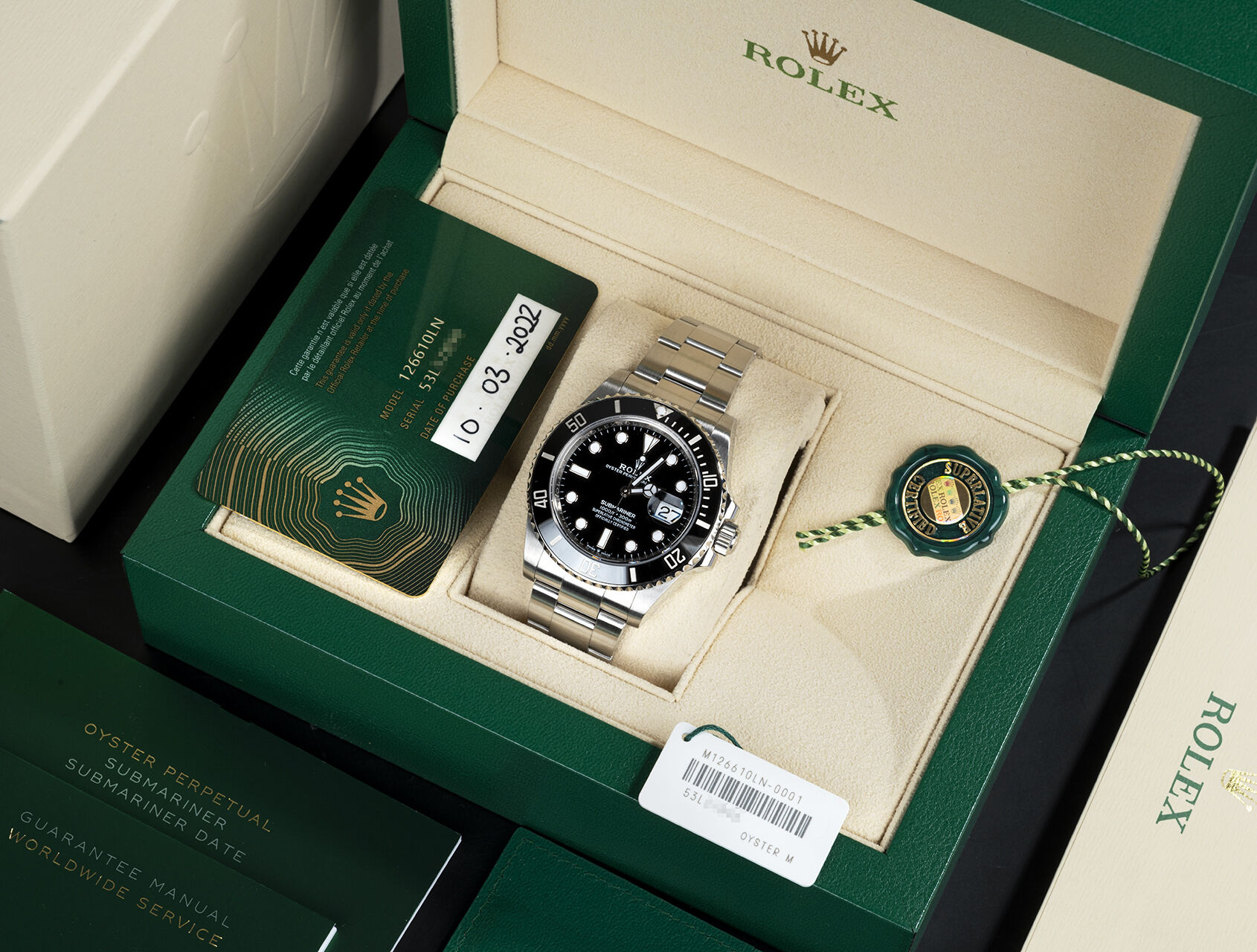 ref 126610LN | 126610LN - Box & Certificate | Rolex Submariner Date