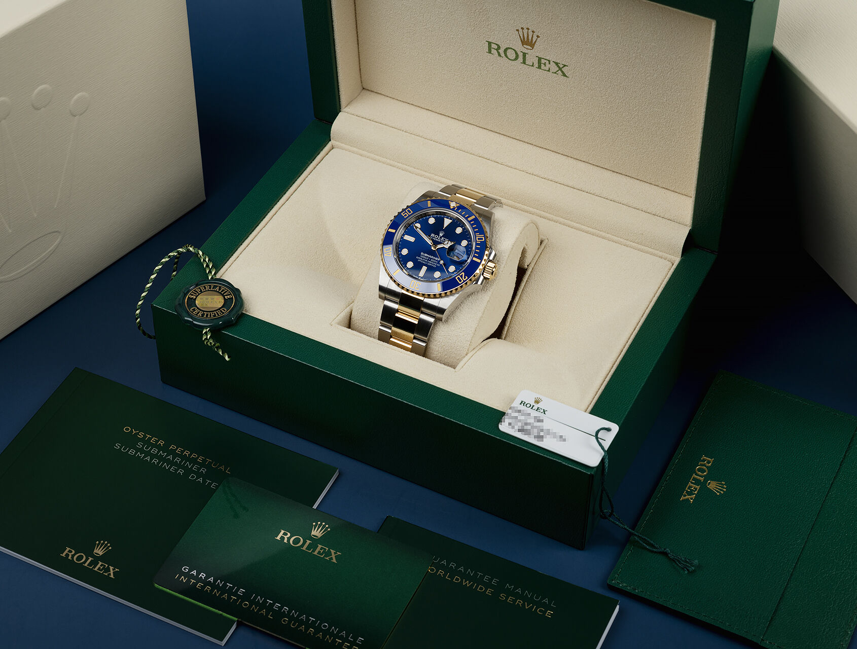 ref 126613LB | Rolex Warranty to 2027 | Rolex Submariner Date