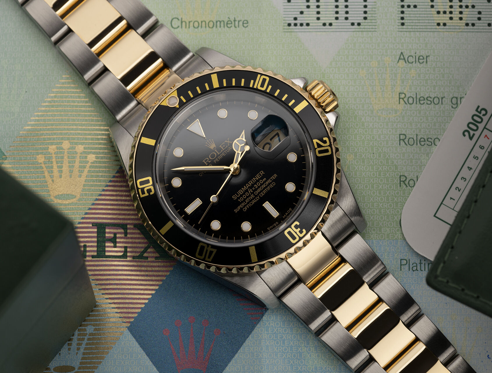 ref 16613 | 16613 - Gold & Steel | Rolex Submariner Date