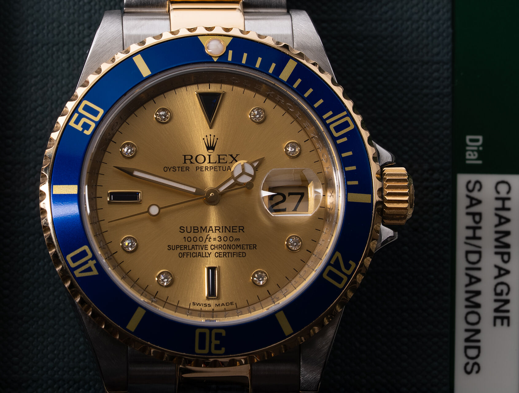 ref 16613 | 16613 - Serti Dial | Rolex Submariner Date