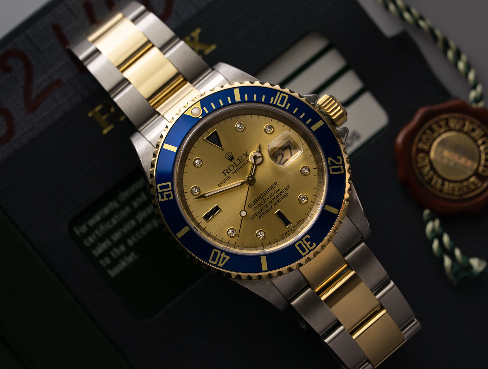 ref 16613 | 16613 - Serti Dial | Rolex Submariner Date