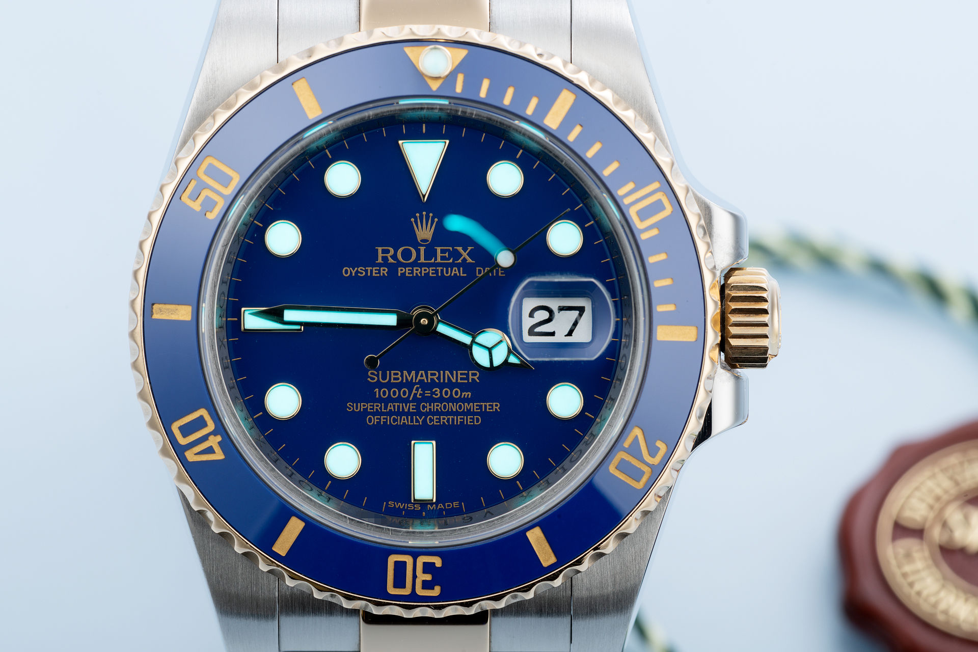 ref 116613LB | '1st Series' Box & Certificate | Rolex Submariner Date