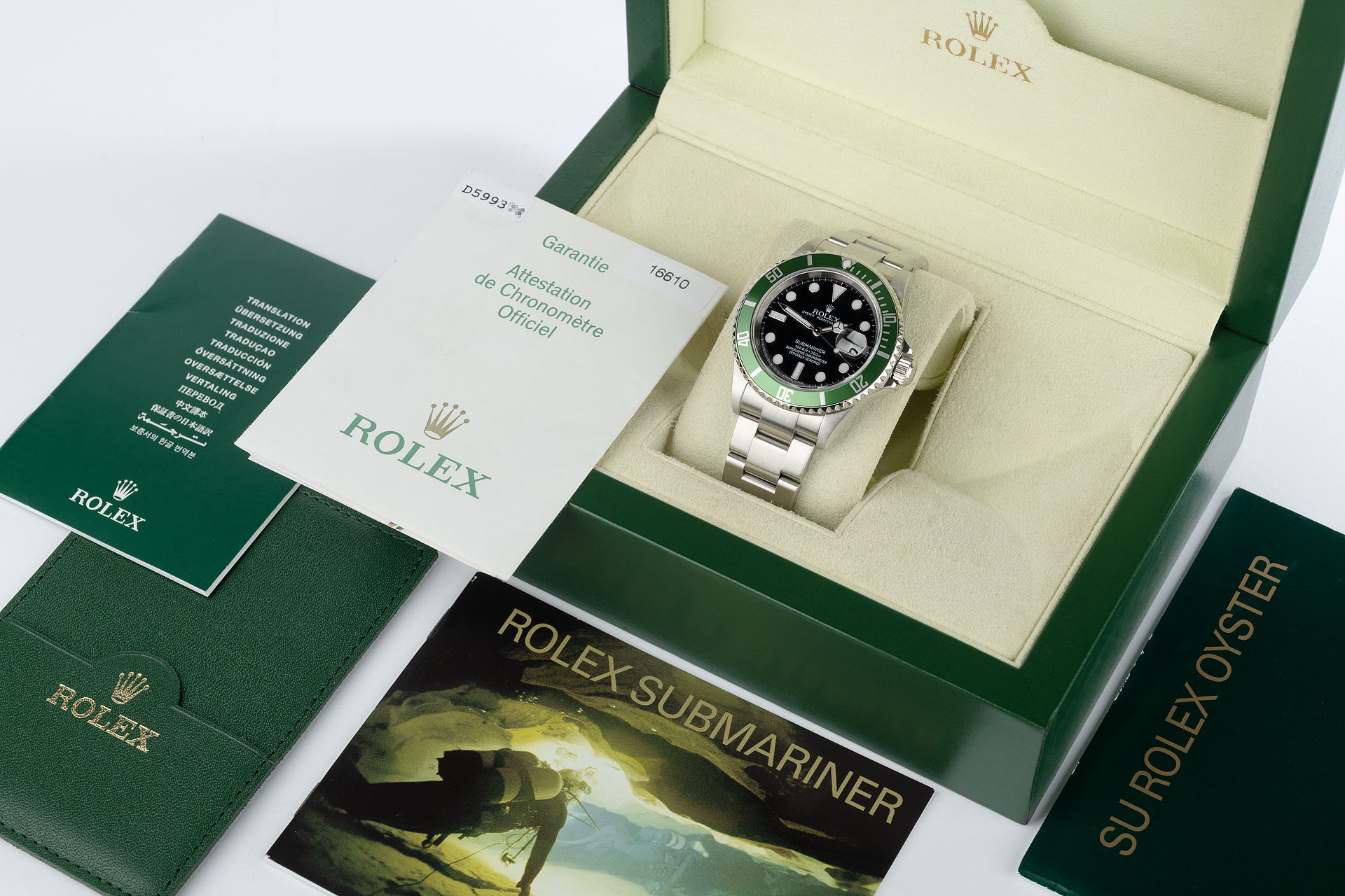 ref 16610LV | Anniversary 'Full Set' | Rolex Submariner Date