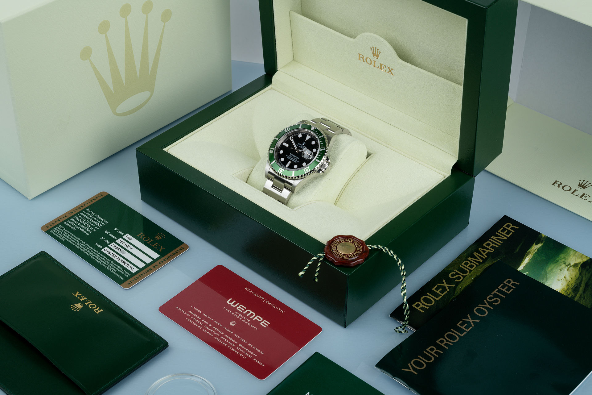 Rolex Submariner Date Watches Ref lv Anniversary Model Full Set The Watch Club