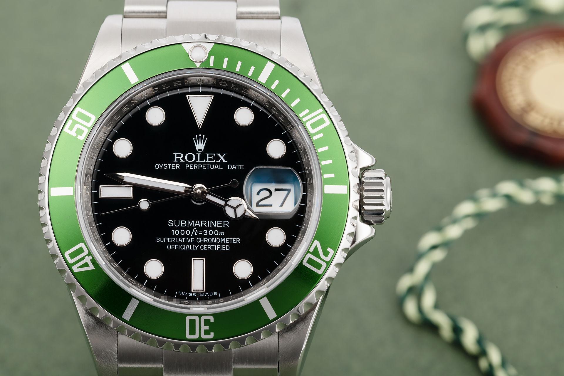 ref 16610LV | 'Kermit' Serviced By Rolex  | Rolex Submariner Date