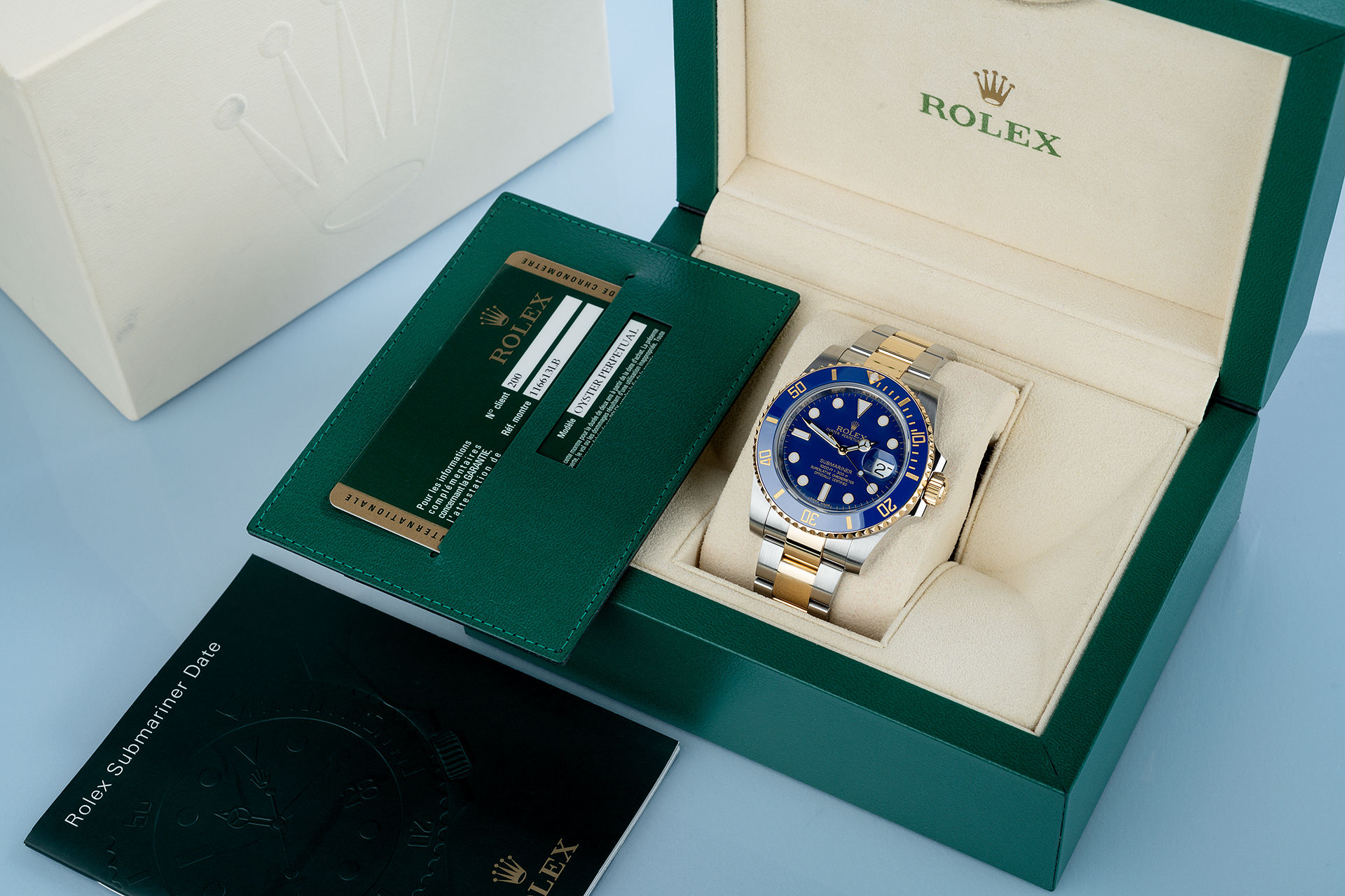 ref 116613LB | Blue Dial 'Box & Certificate' | Rolex Submariner Date