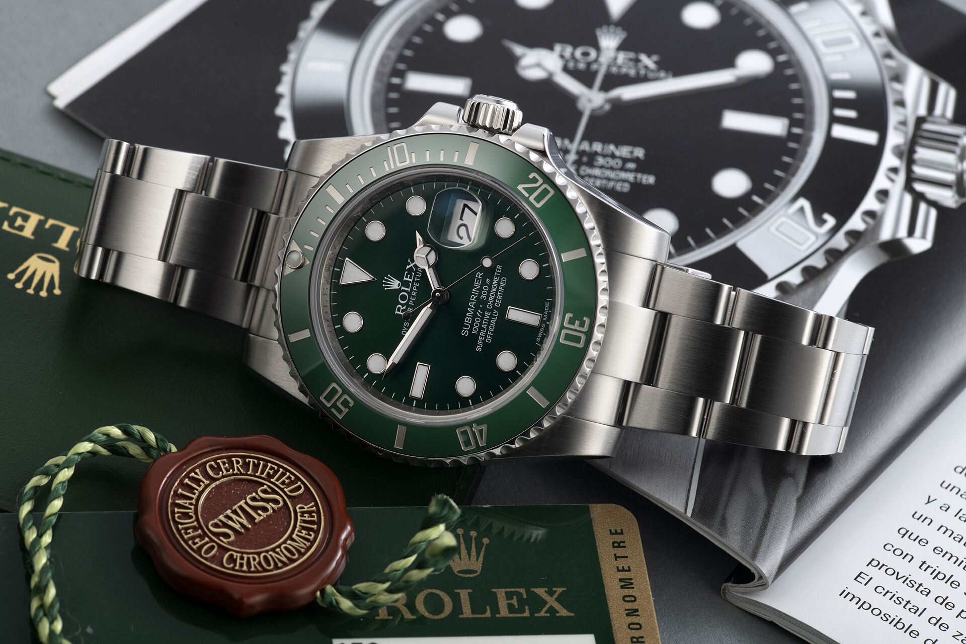 ref 116610LV | Box & Certificate | Rolex Submariner Date