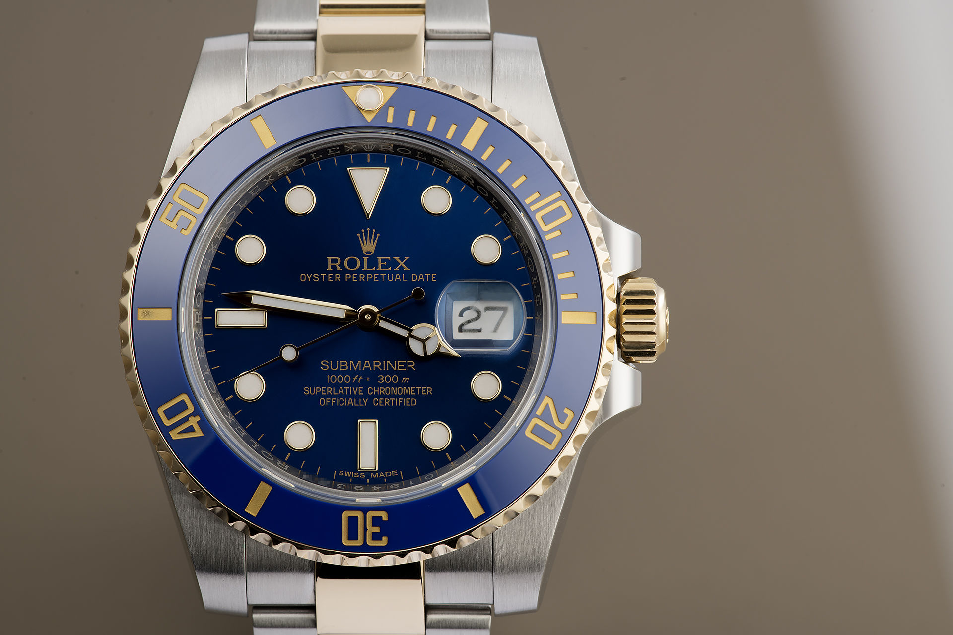 ref 116613LB | Box & Certificate | Rolex Submariner Date