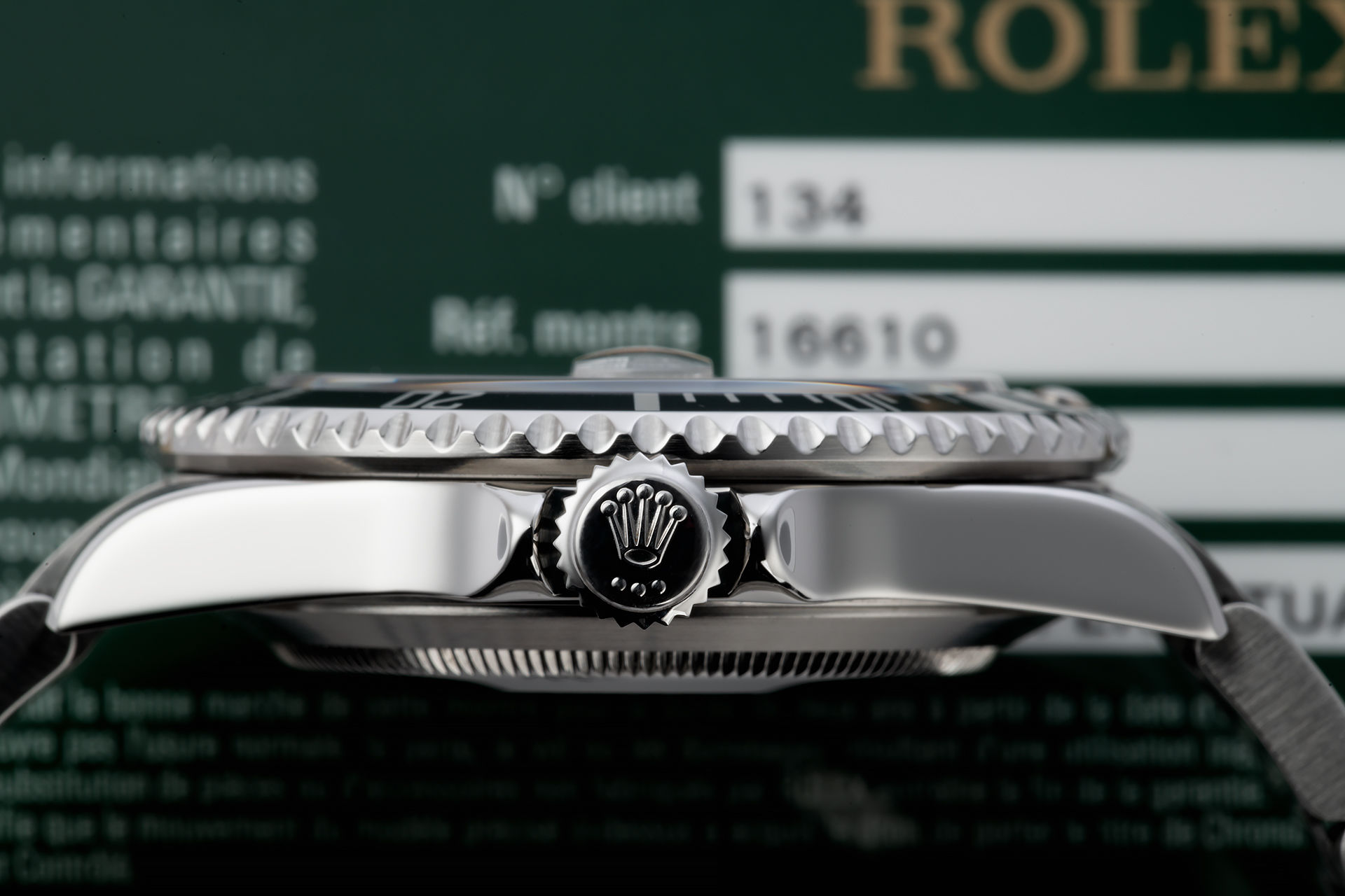 ref 16610 | Box & Certificate 'Rolex Service Warranty' | Rolex Submariner Date