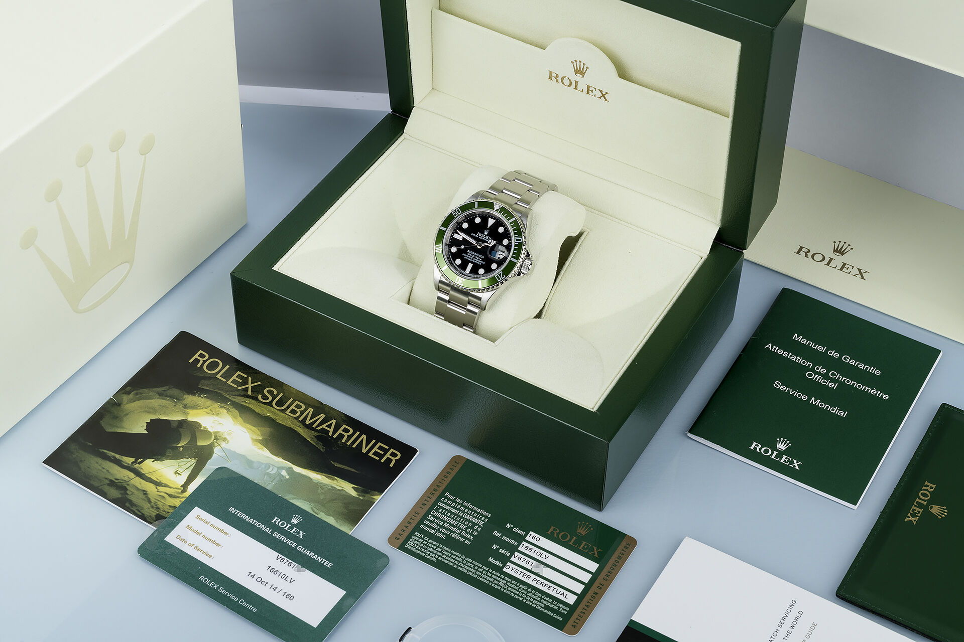 ref 16610LV | Olive Green 'RRR' Bezel | Rolex Submariner Date