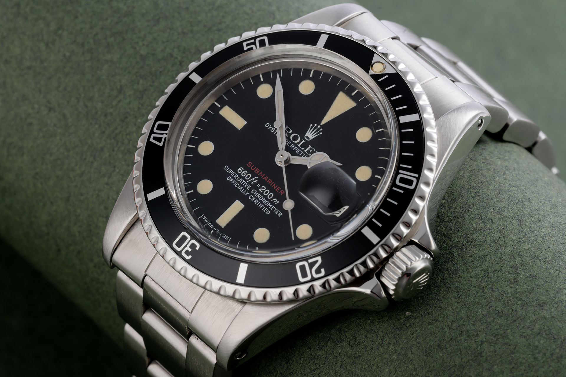 ref 1680 | Box & Papers 'Red Writing' Submariner | Rolex Submariner Date